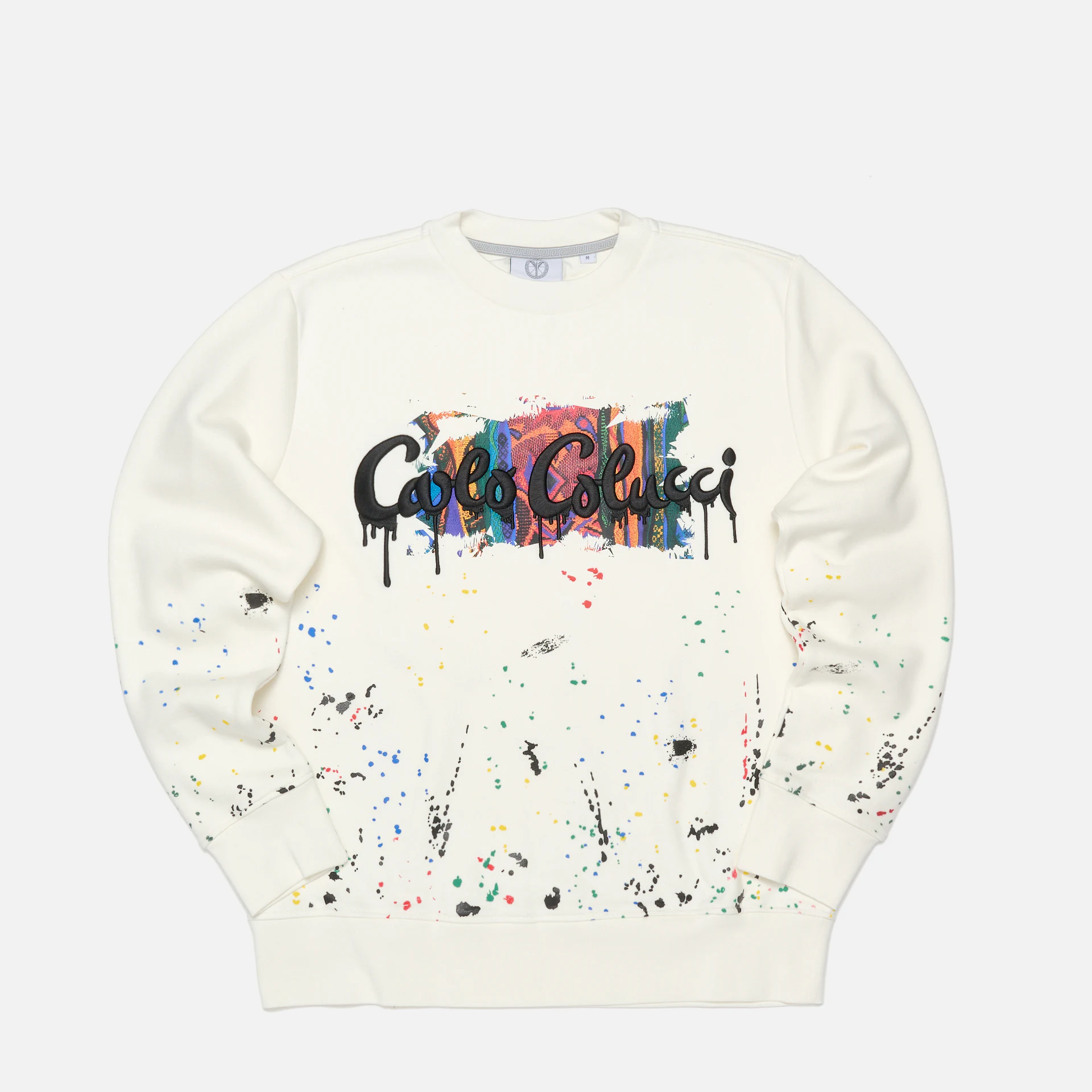 Carlo Colucci Paint Drop Sweatshirt Off-White
