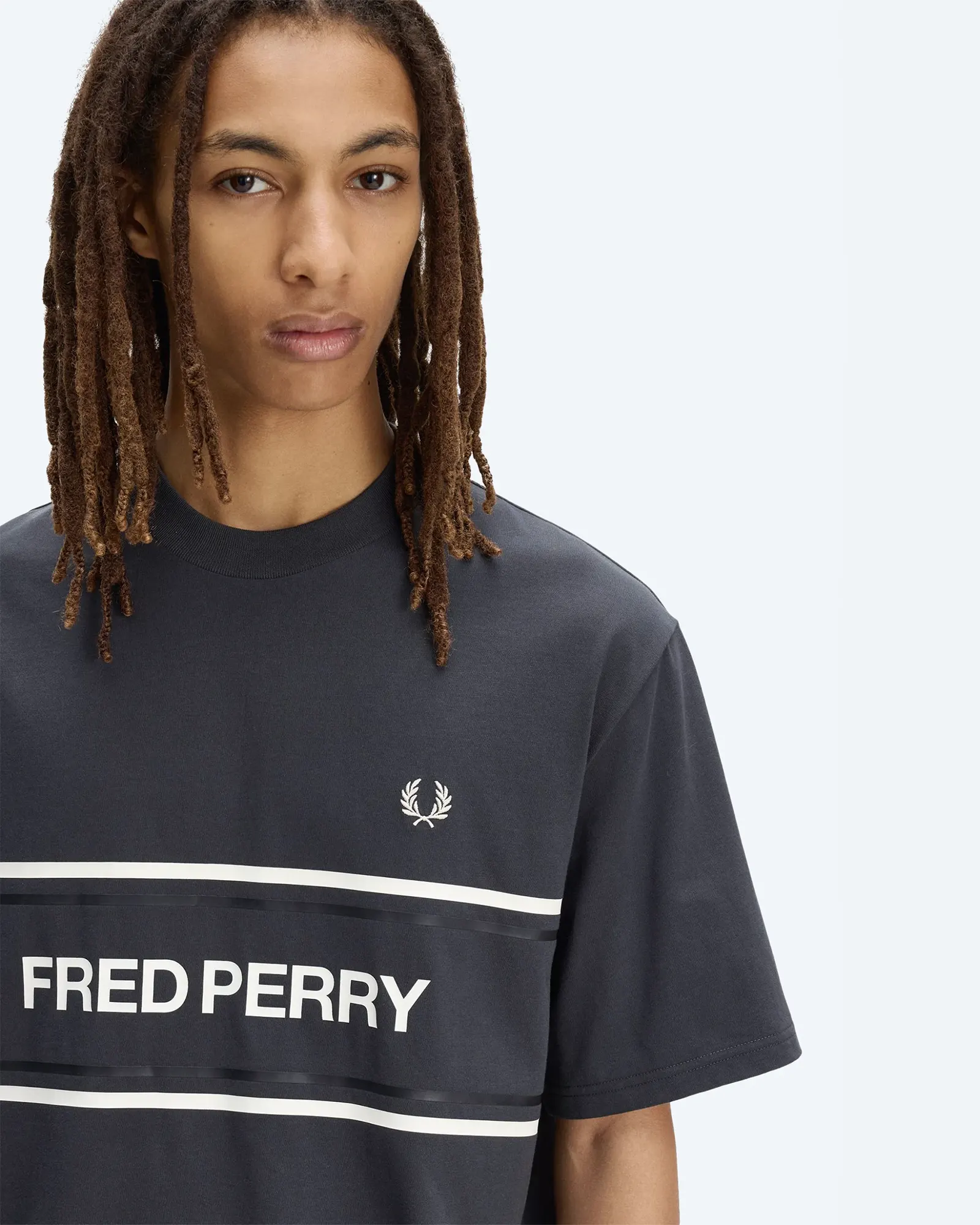 Fred Perry Graphic T-Shirt Anchor Grey