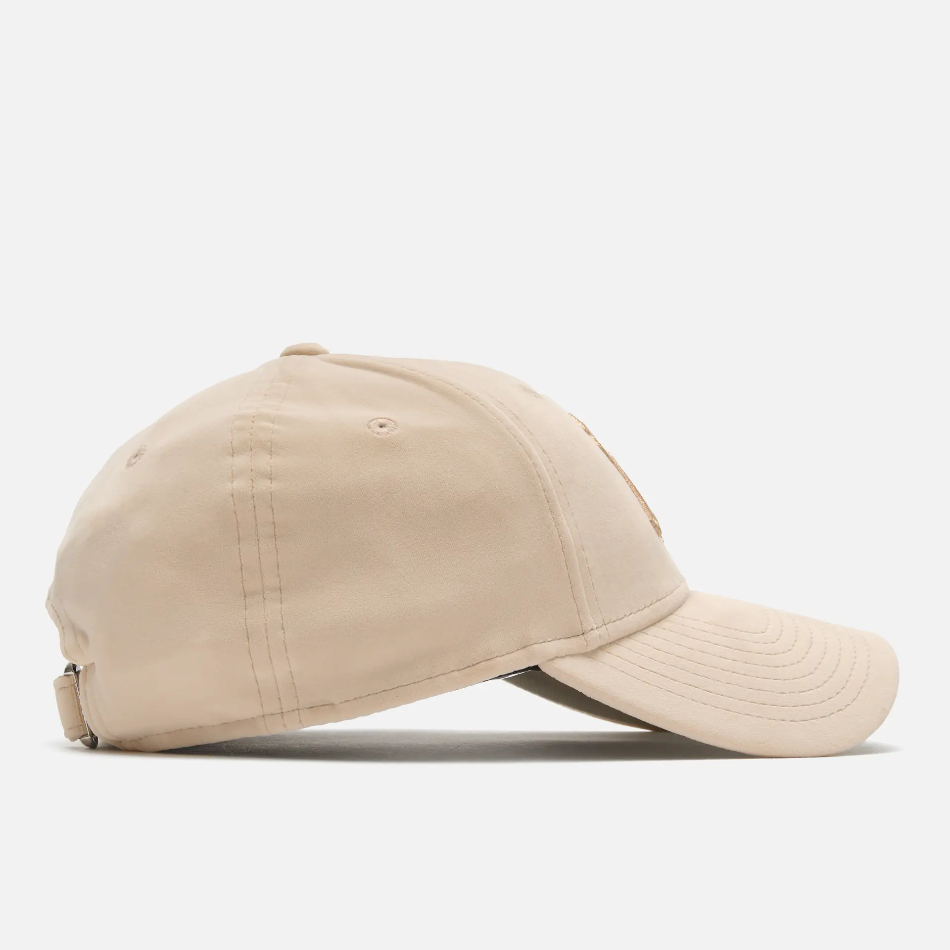 New Era MLB NY Yankees Women's Velour 9Forty Strapback Cap Stone