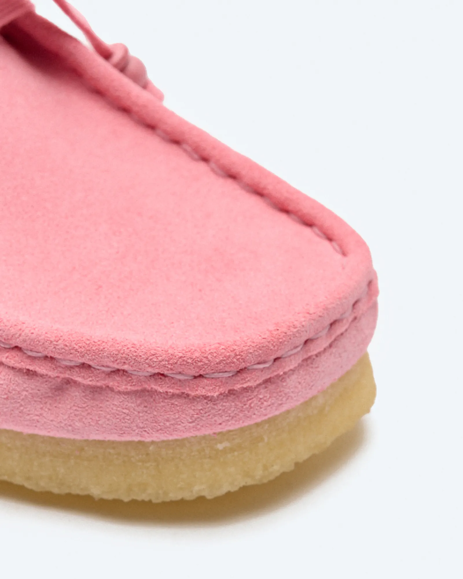 Clarks Women's Wallabee Suede Shoes Candy Pink