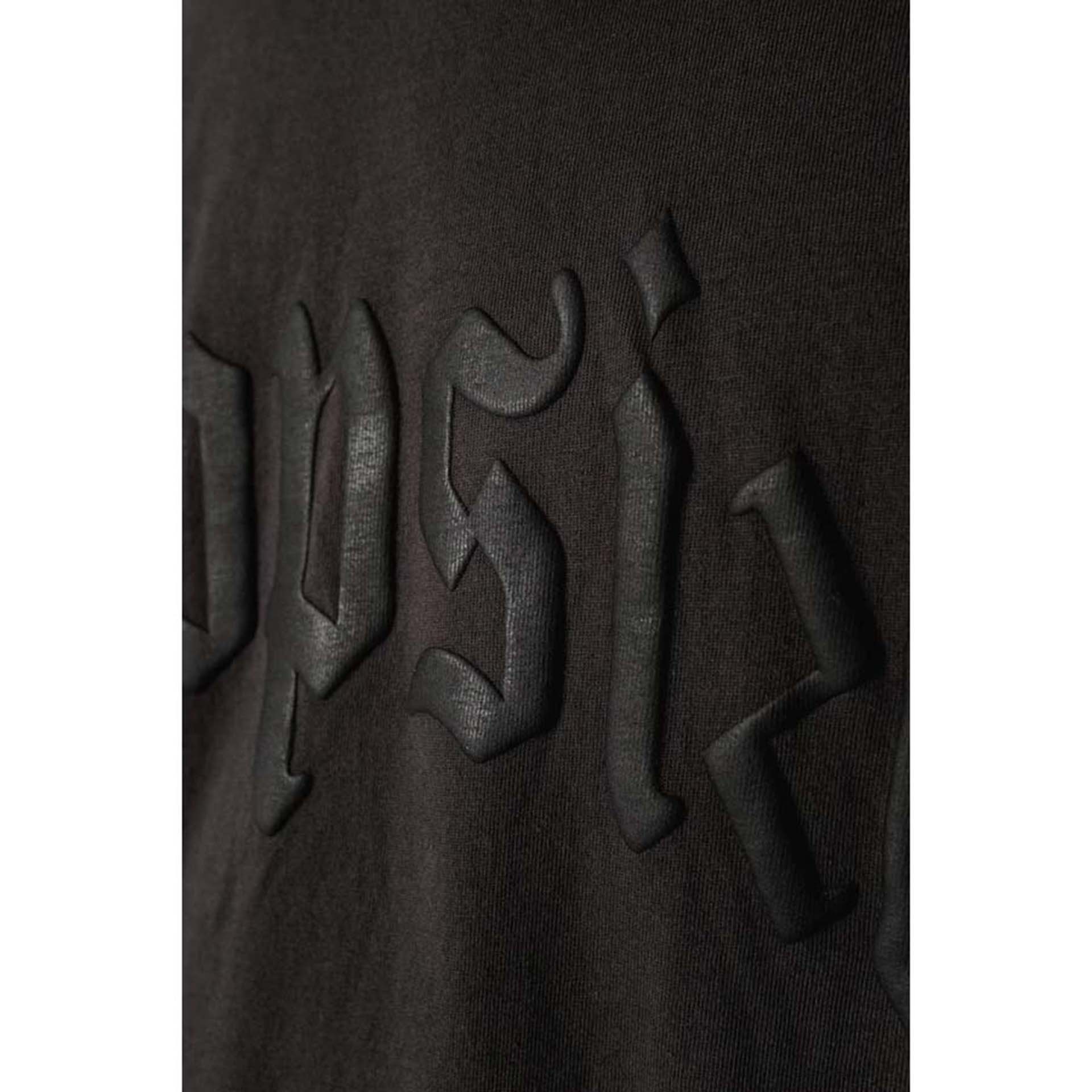 Dropsize Heavy Oversize Logo Puffer T-Shirt Washed Black
