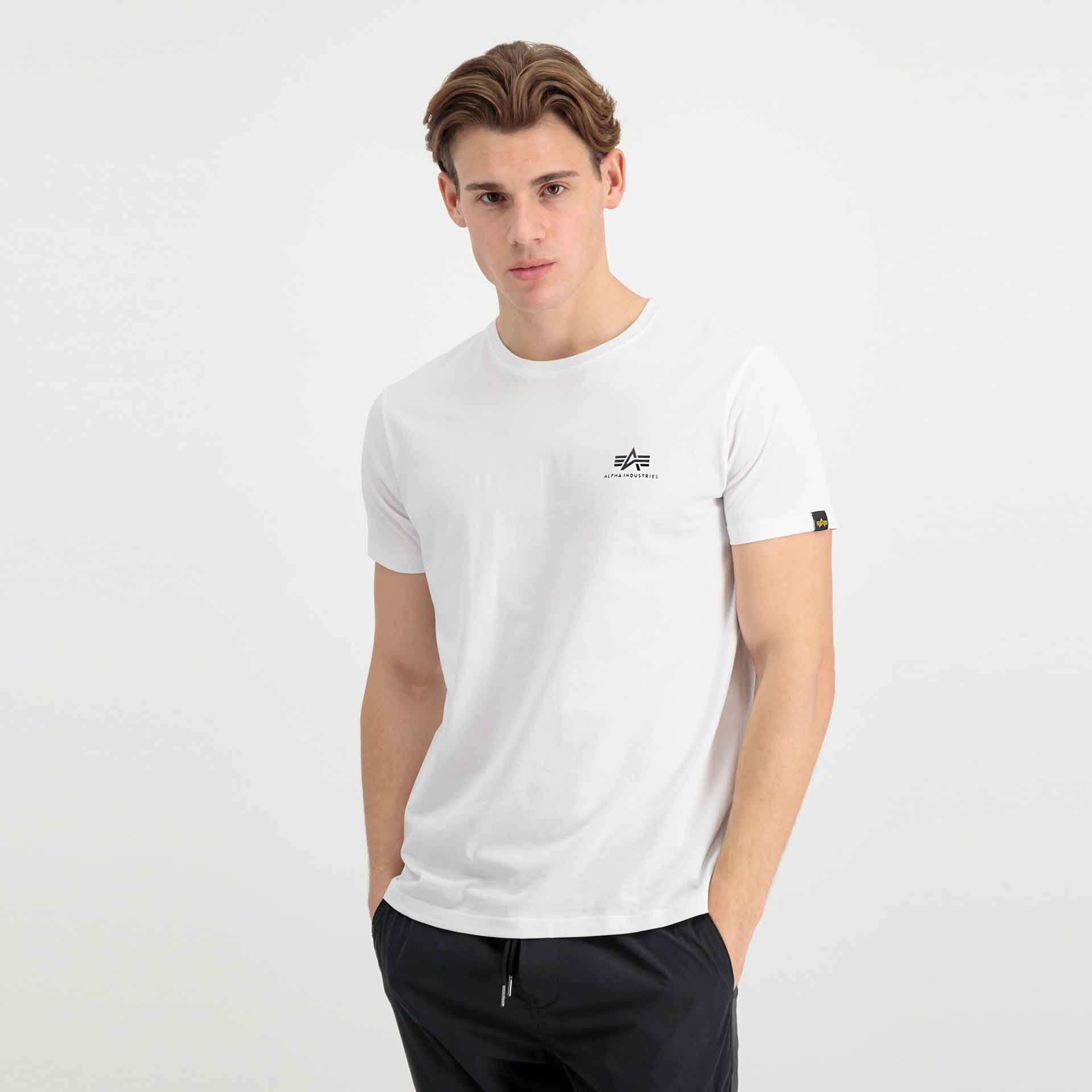 Alpha Industries Basic T-Shirt Small Logo White