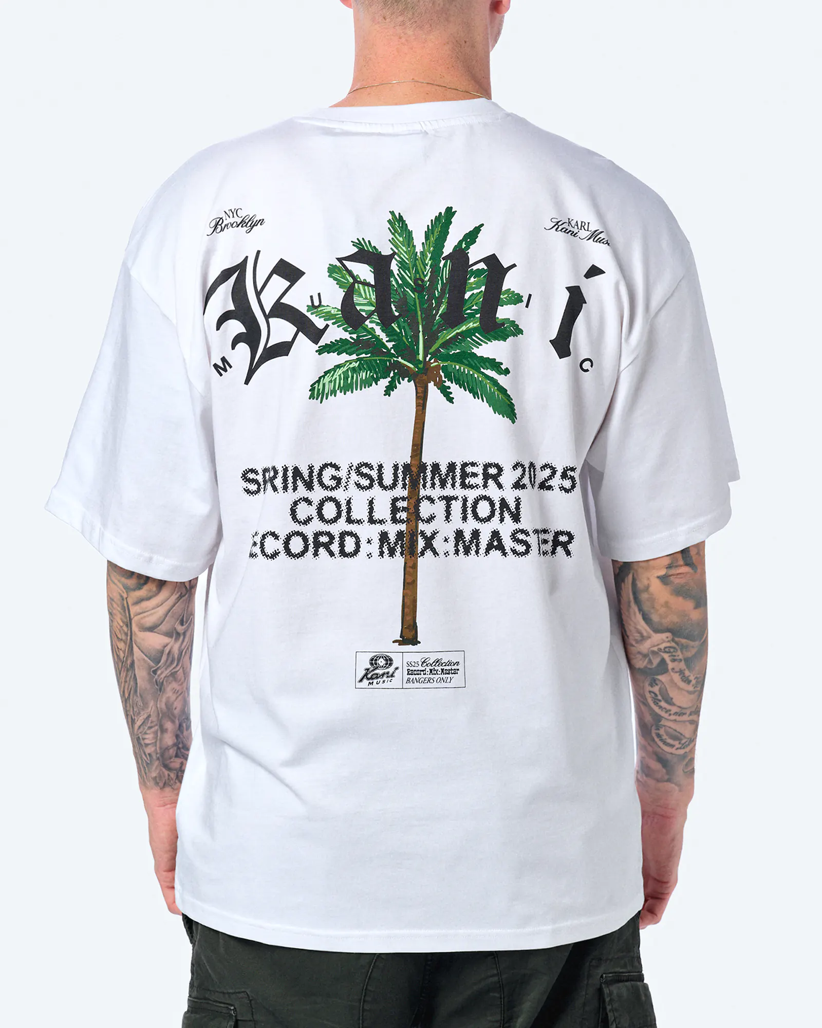 Karl Kani Palm Print T-Shirt White Karl Kani Palm Print T-Shirt White