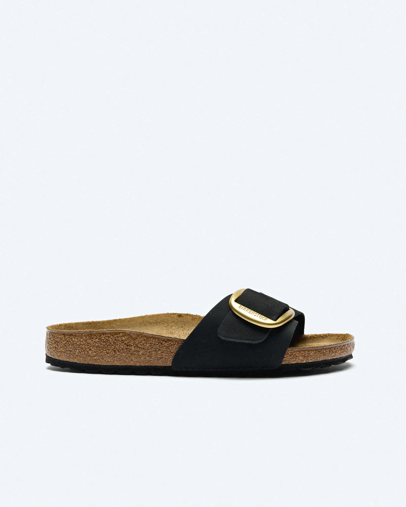 Birkenstock Madrid Big Buckle Nubuk Leather (Narrow Fit) Sandals Black Birkenstock Madrid Big Buckle Nubuk Leather (Narrow Fit) Sandals Black