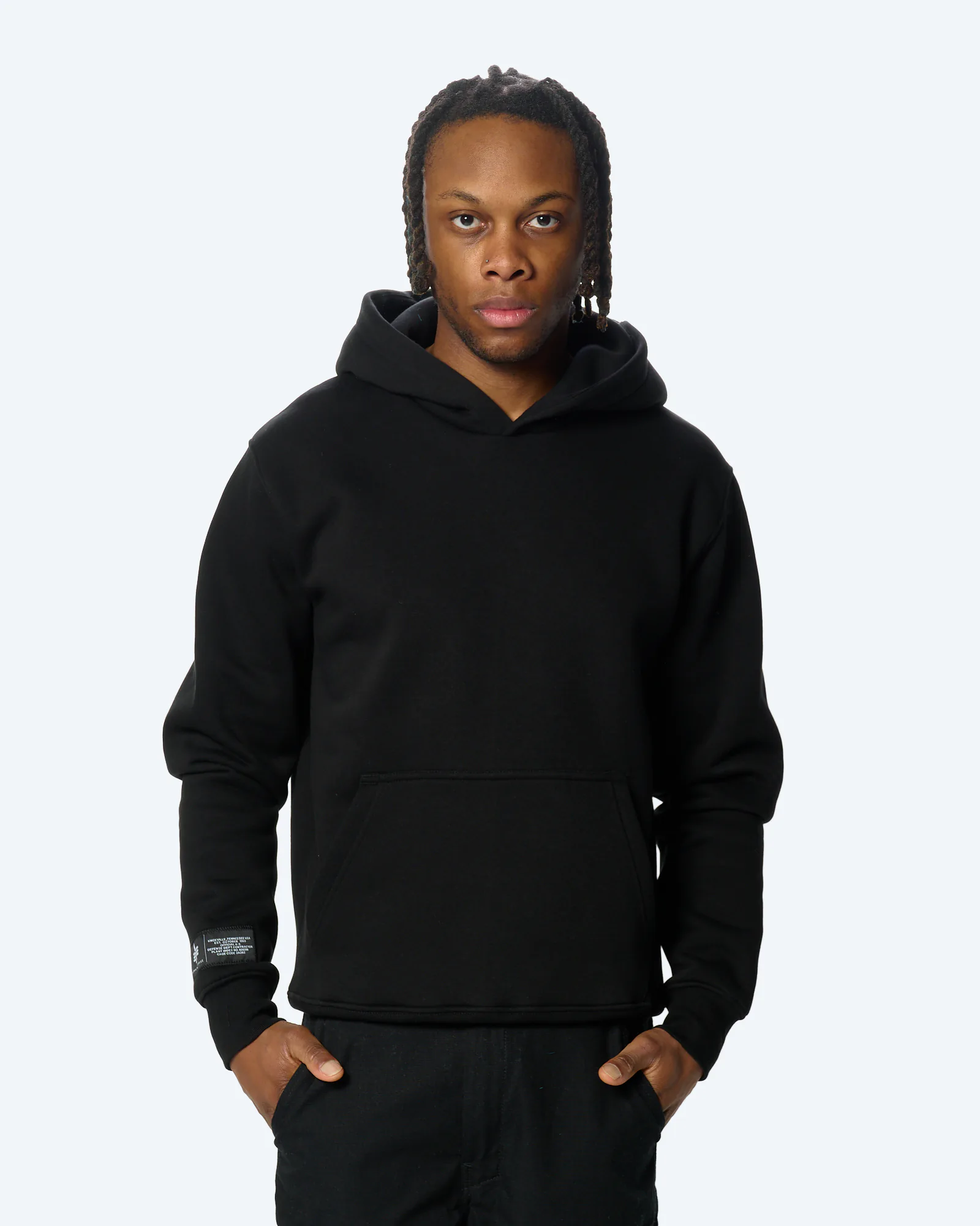 Alpha Industries Label Hoodie Backprint Black