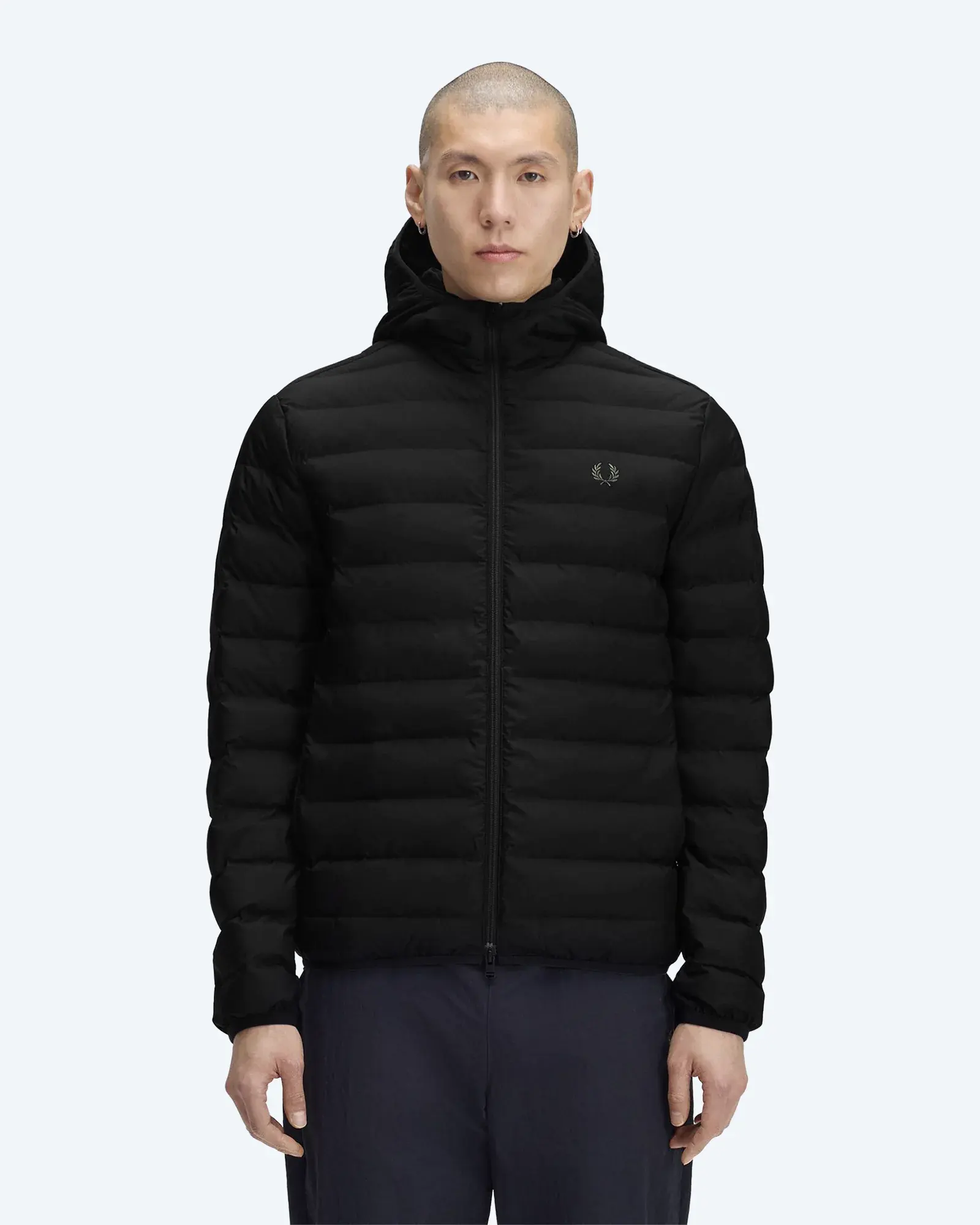 Hooded Insulated Jacket Black