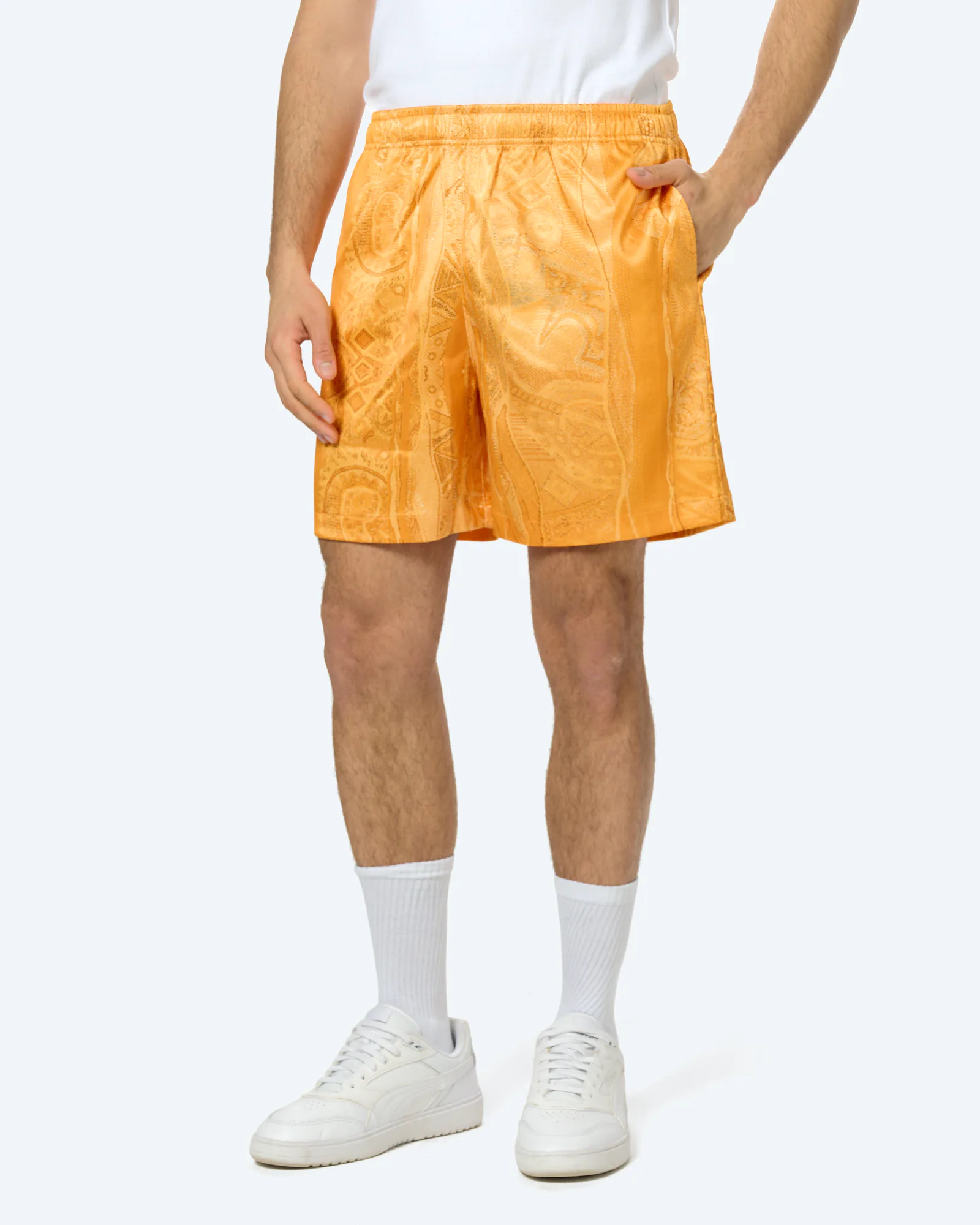 Colucci Signature Resort Shorts  AOP Yellow