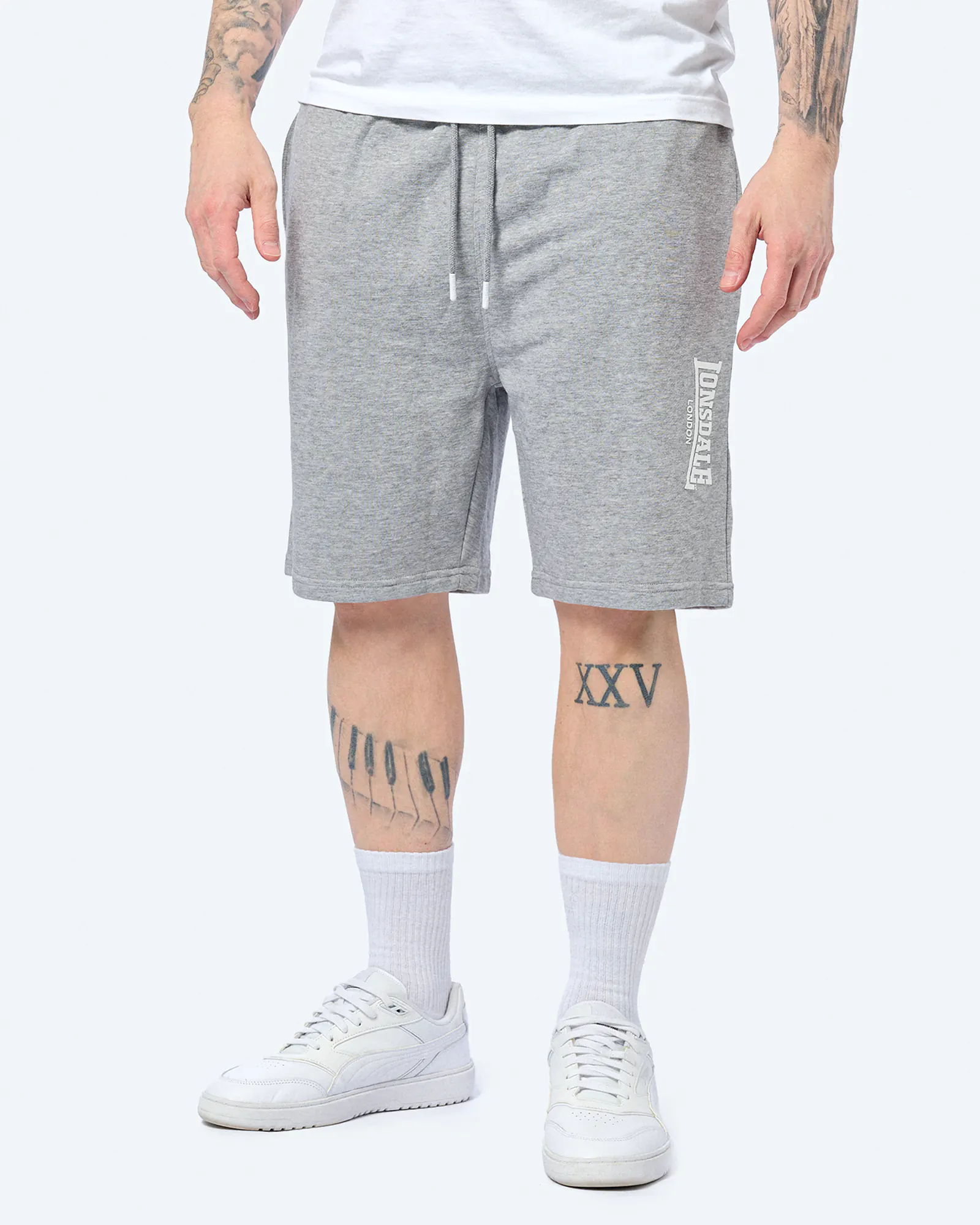 Lonsdale FRINGFORD Shorts Marl Grey Lonsdale FRINGFORD Shorts Marl Grey