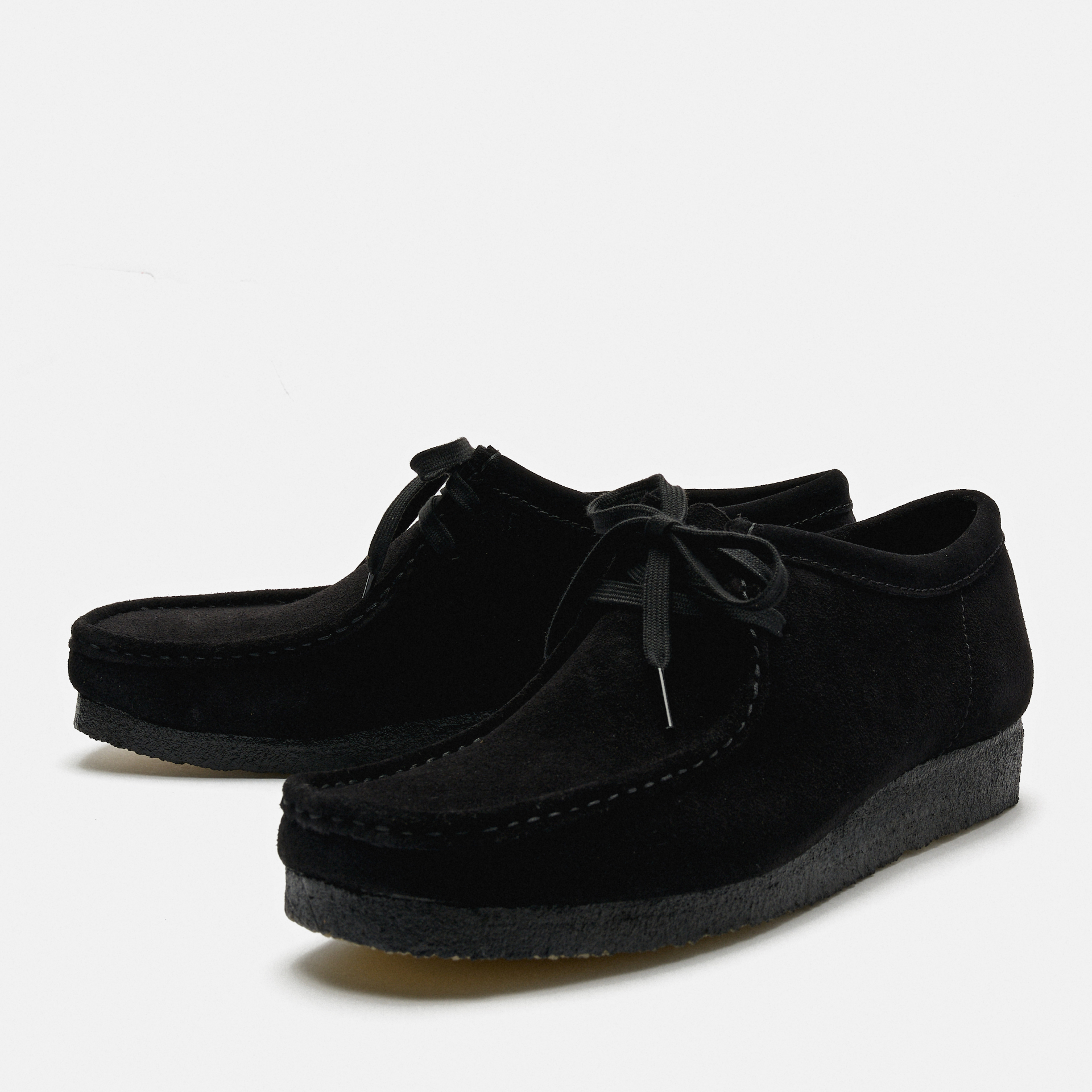 Clarks Men's Wallabee Suede Shoes Black