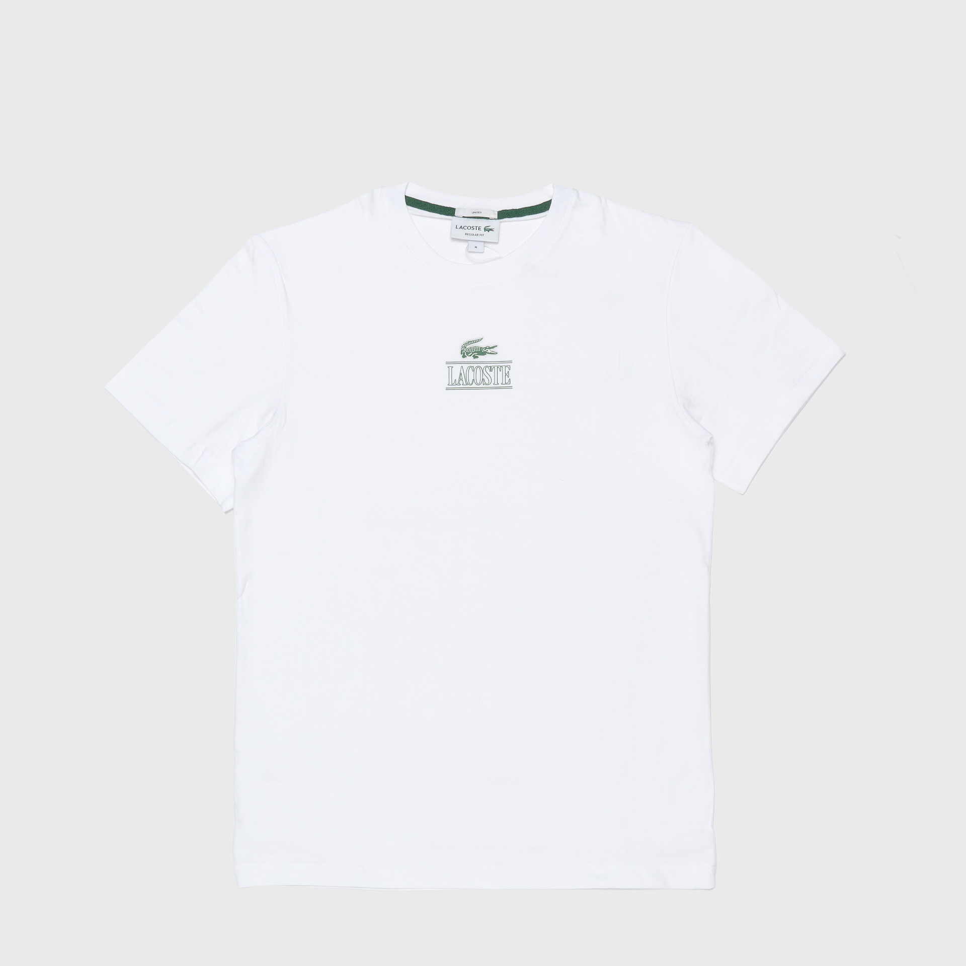 Lacoste Cotton Jersey Branded T-Shirt White