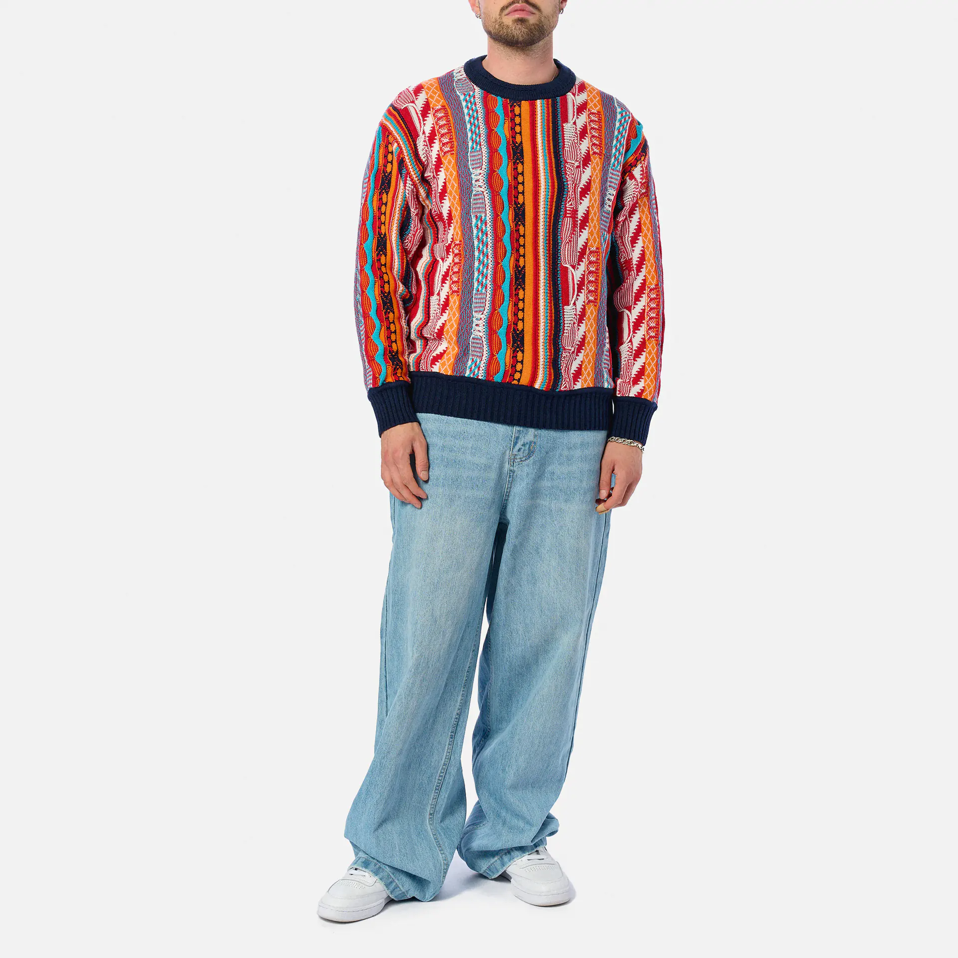 Colucci Crewneck Sweater Orange Multi