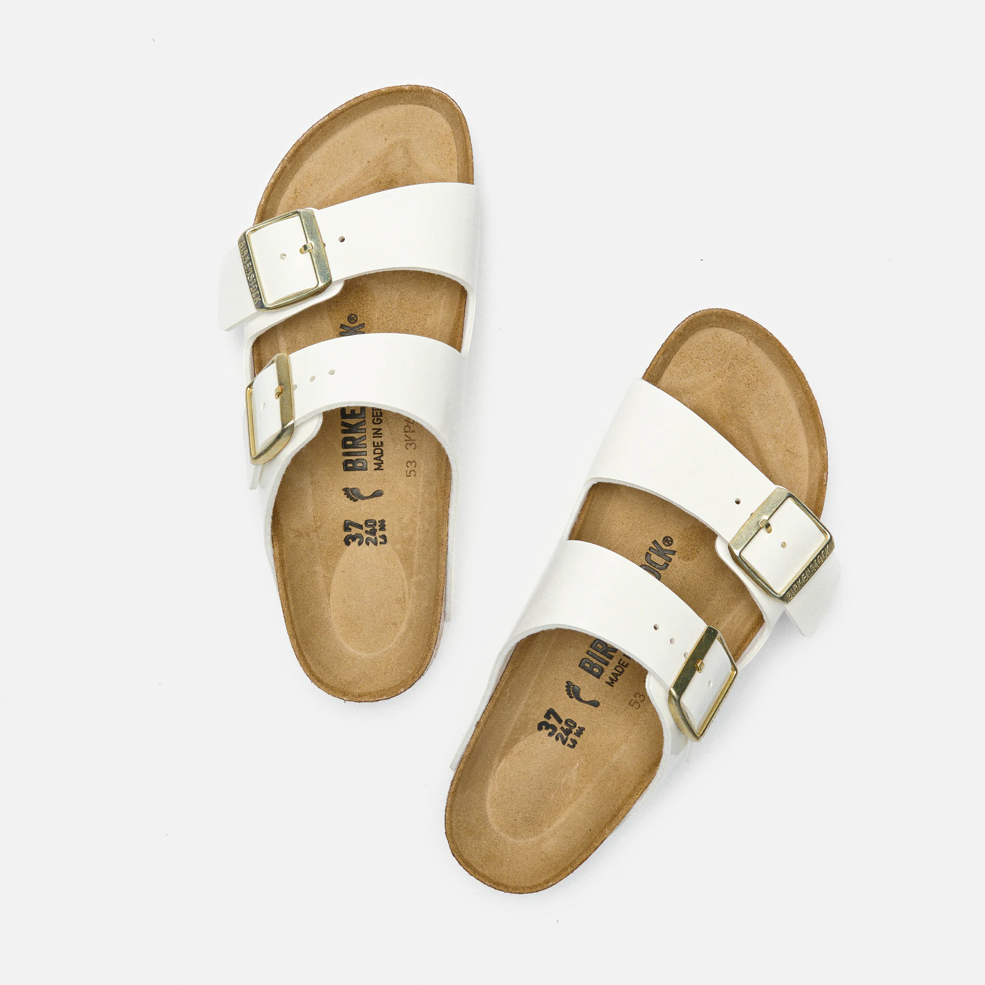 Birkenstock Arizona BF Sandals Patent White