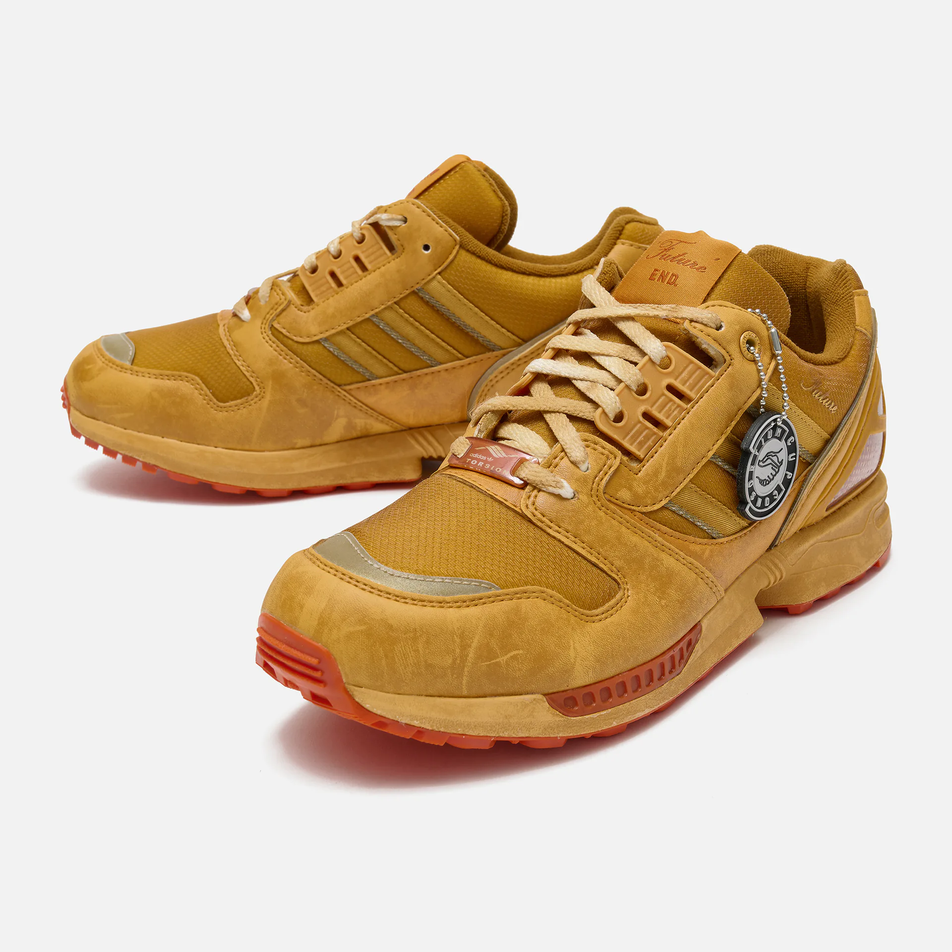 adidas ZX8000 Consortium Cup END. Future Orange Suede/Burned Sand