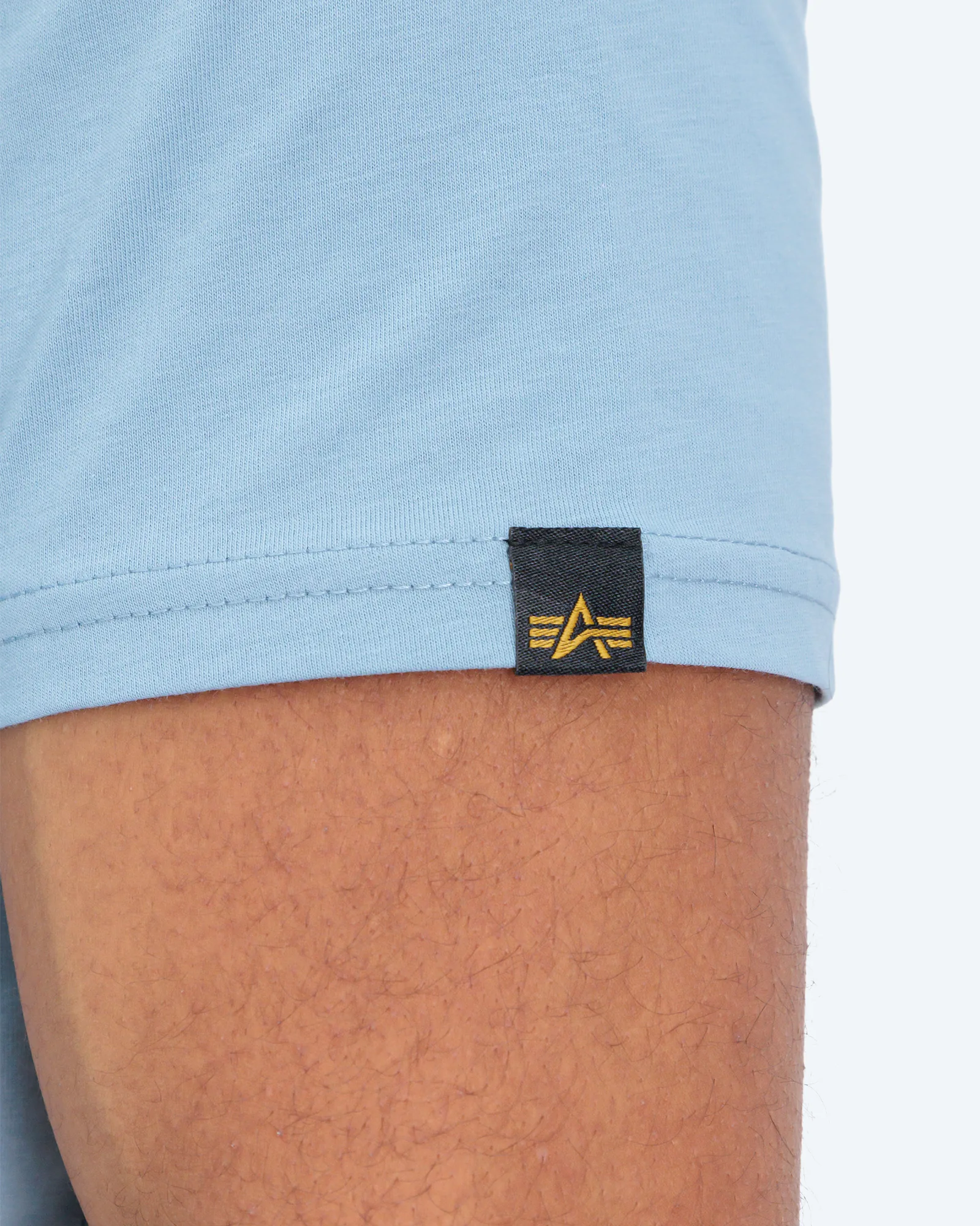 Basic T-Shirt Small Logo Greyblue