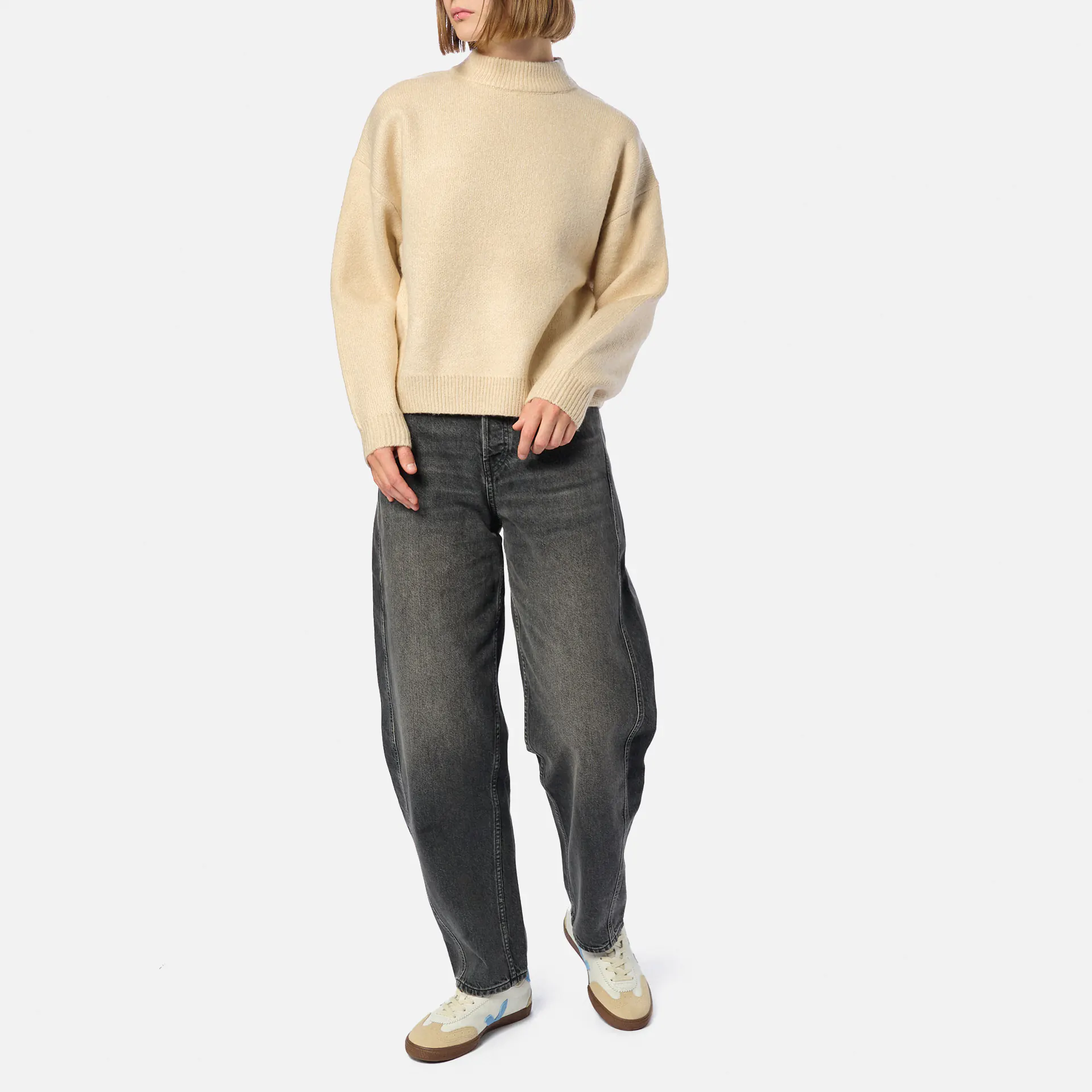 Kleinigkeit Görls Wollma Hayek Pullover Beige