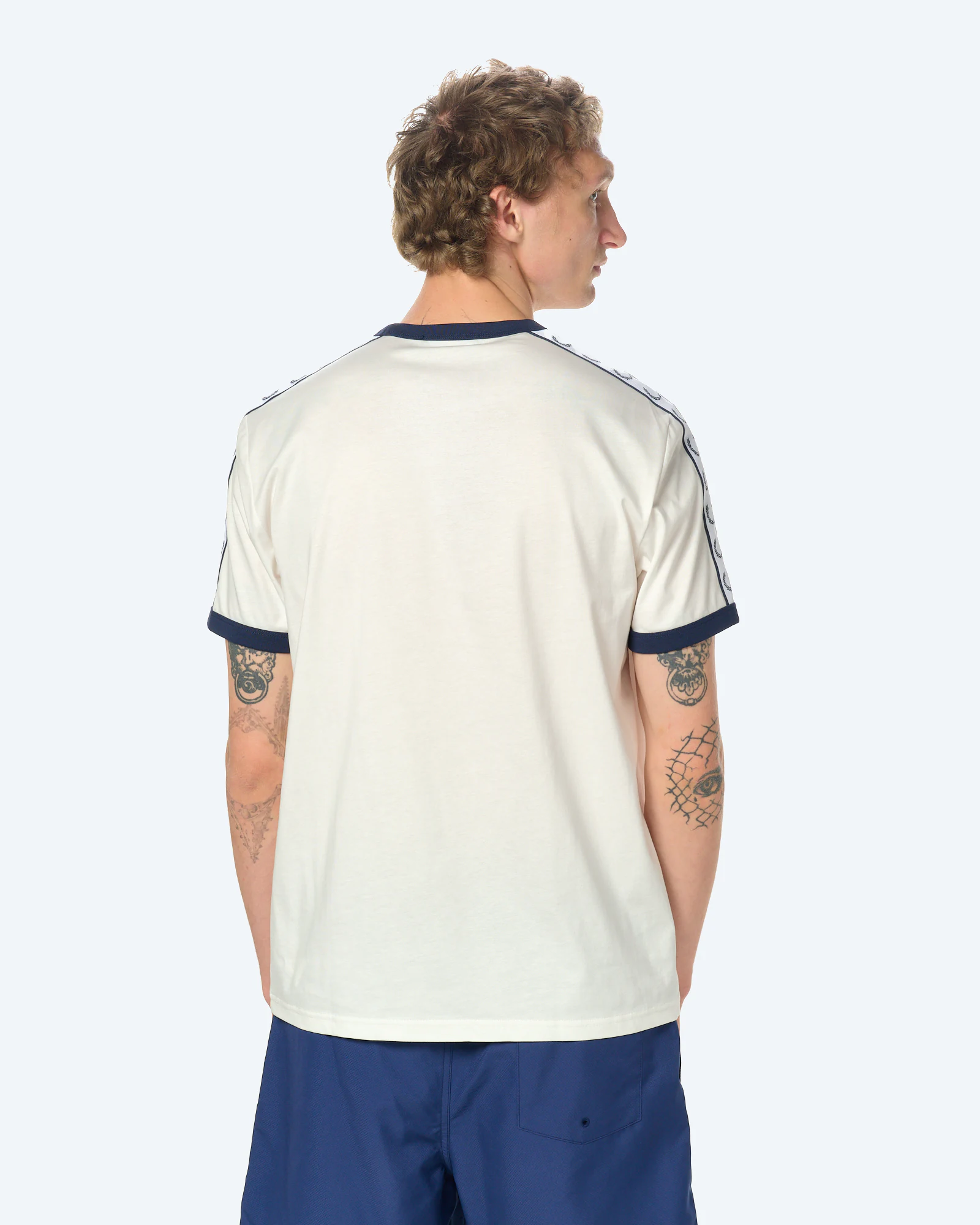 Fred Perry Taped Ringer T-Shirt Snow White