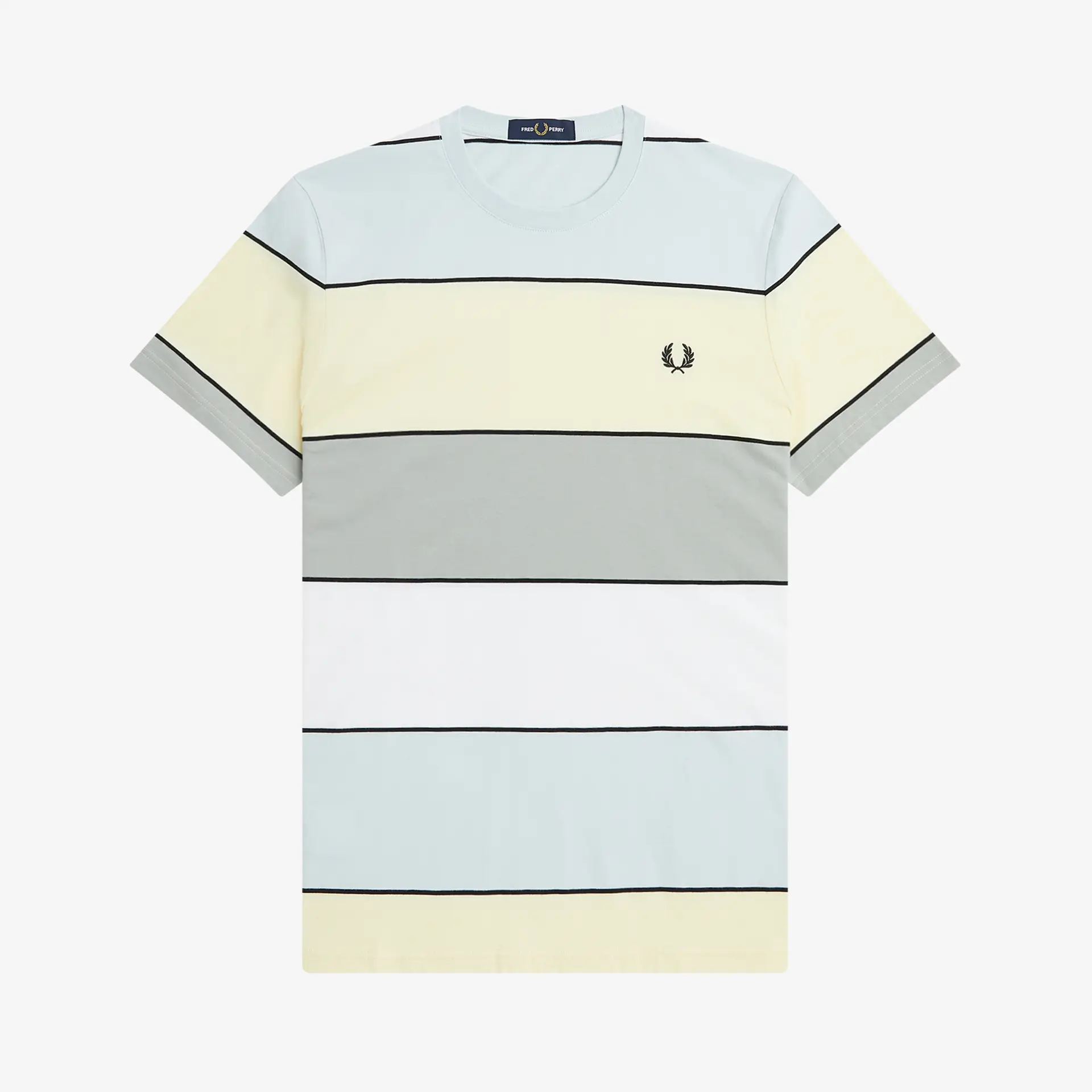 Fred Perry Bold Stripe T-Shirt Ice Cream