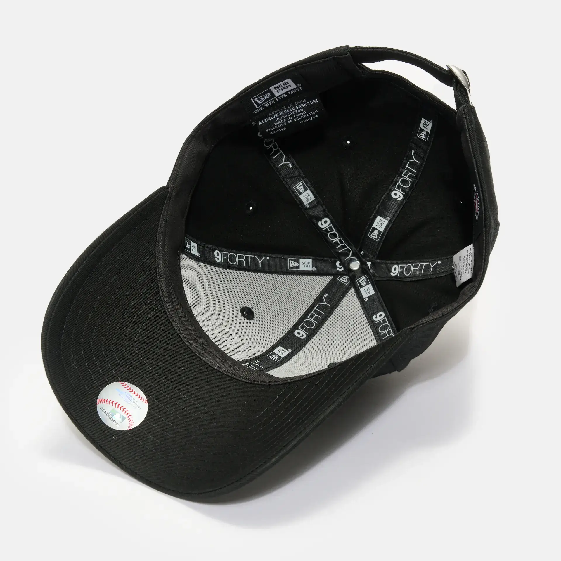 New Era MLB NY Yankees Seasonal Infill 9Forty Strapback Cap Black