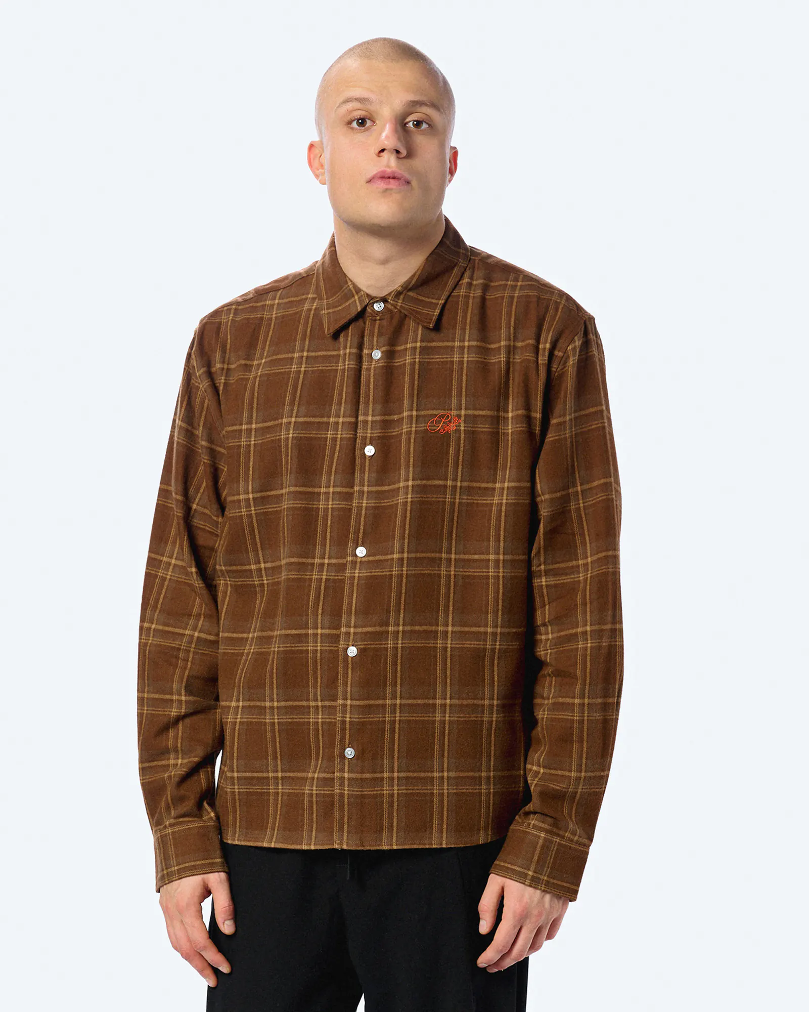 Prohibited Timber Flannel Shirt Brown