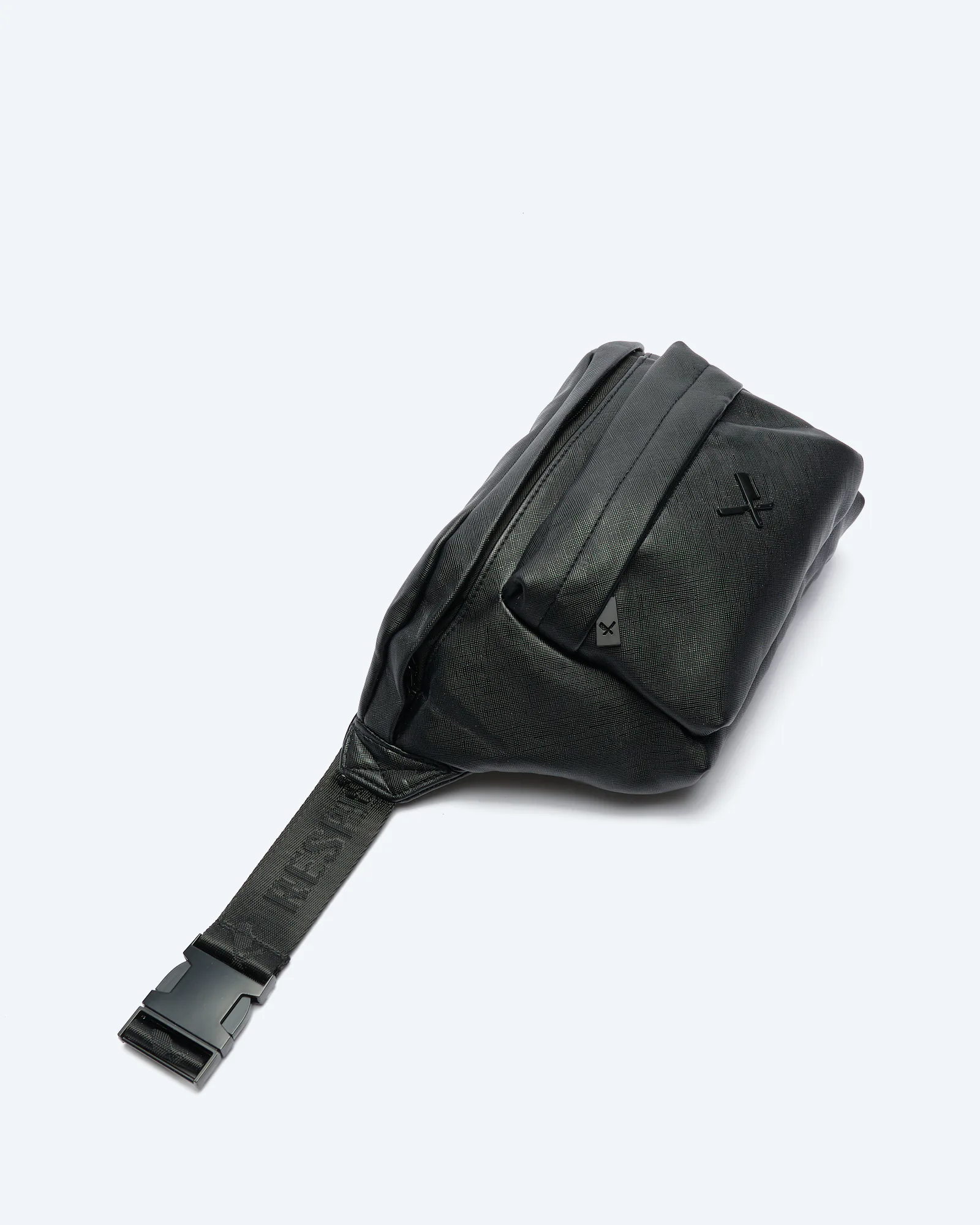 Distorted People Hip Fine Cross Bag Black