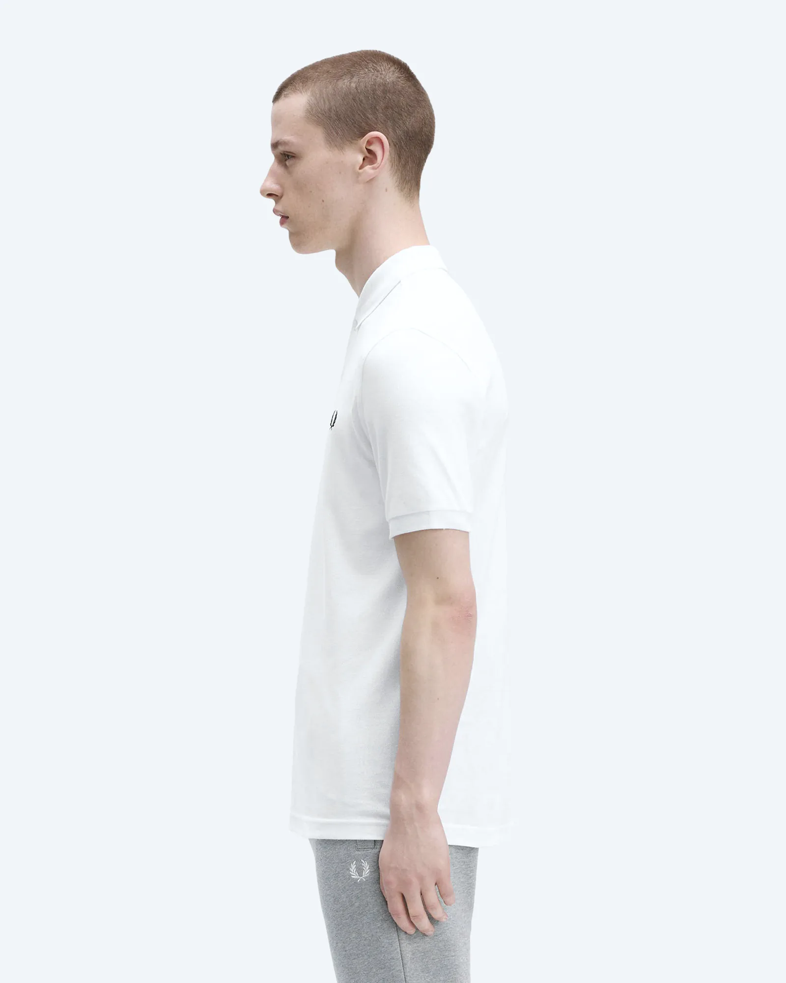 Fred Perry Plain Polo Shirt White