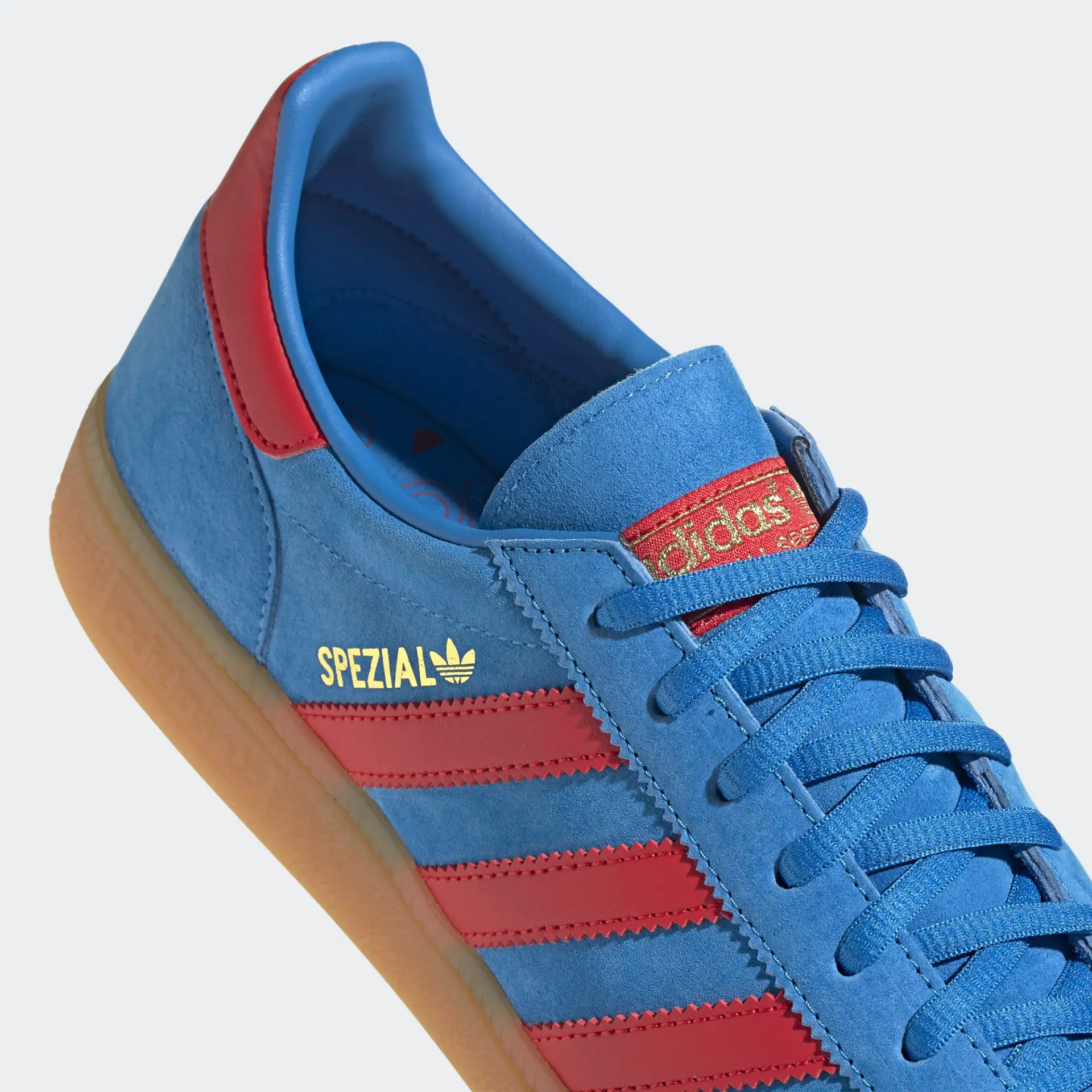 adidas Originals Sneaker Handball Spezial Bright Blue Vivid Red Gold Metallic