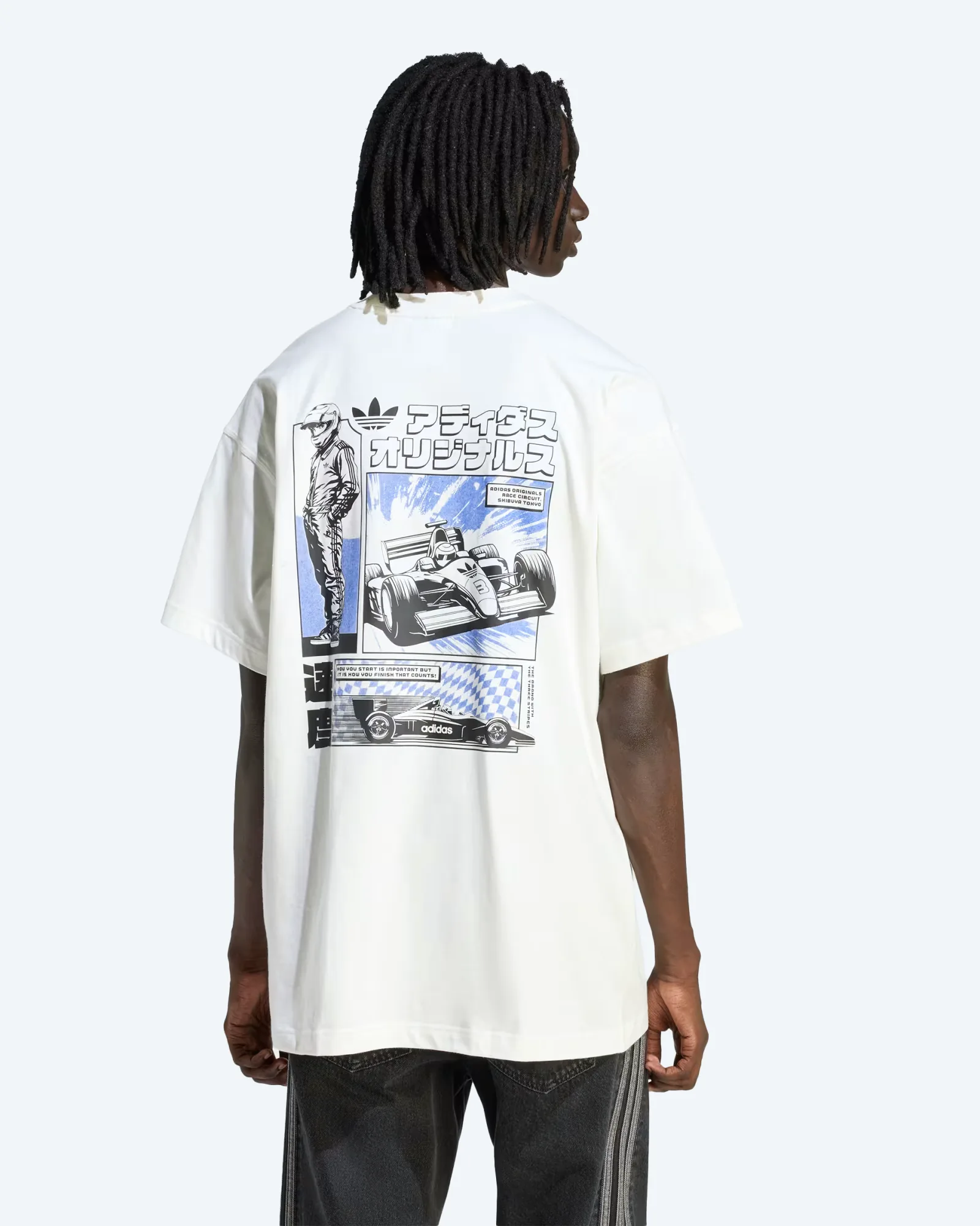 adidas Originals Japanese Racing Mange Graphic T-Shirt Offwhite