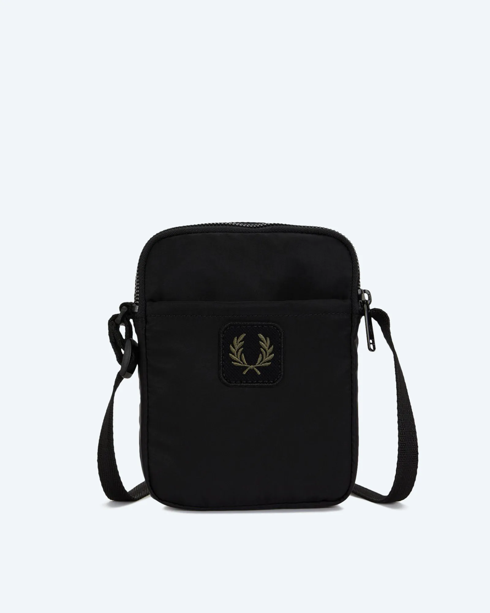 Crinkle Nylon Small Side Bag Black
