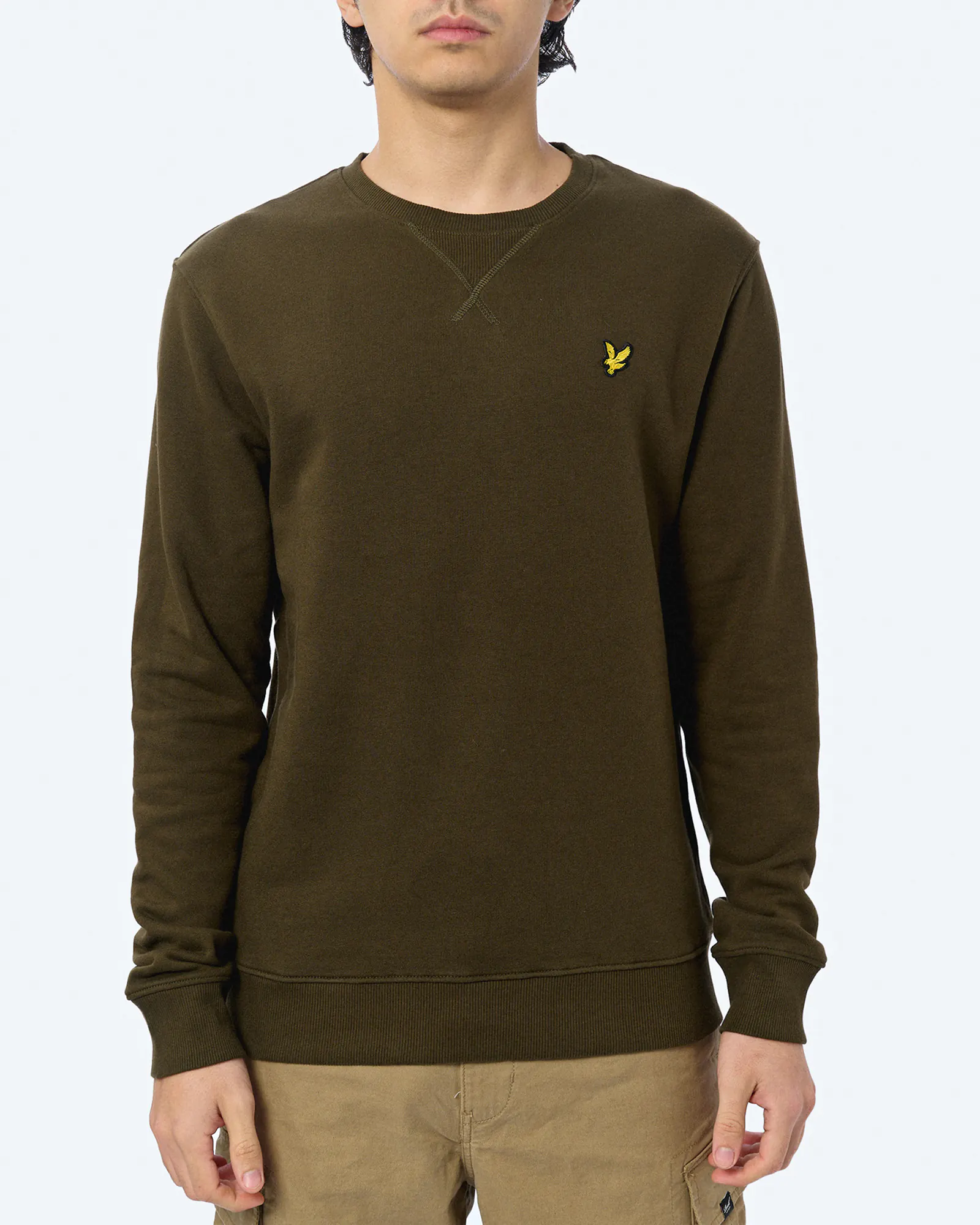 Lyle & Scott Crew Neck Sweatshirt Olive Lyle & Scott Crew Neck Sweatshirt Olive