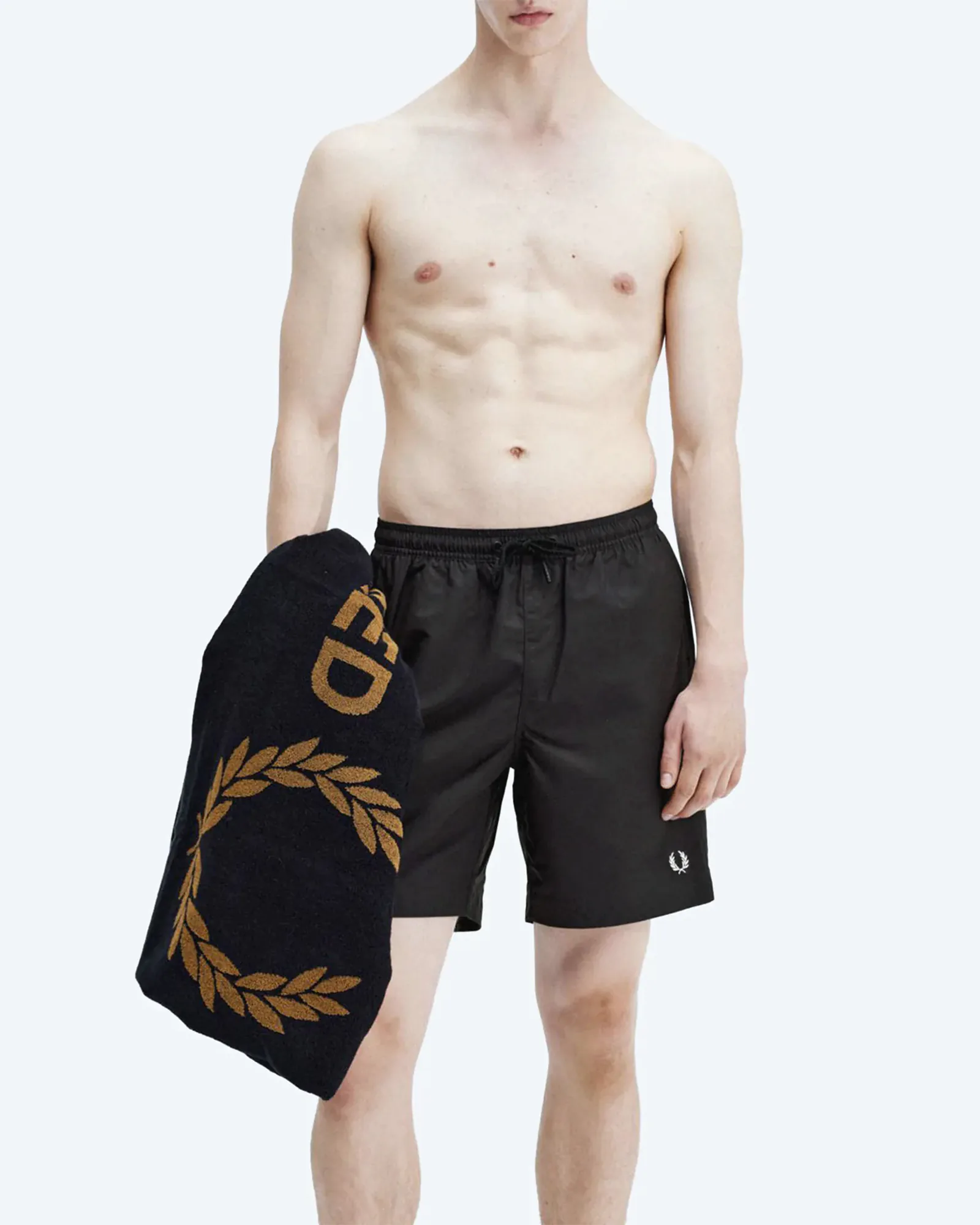 Towel Black/Dark Caramel