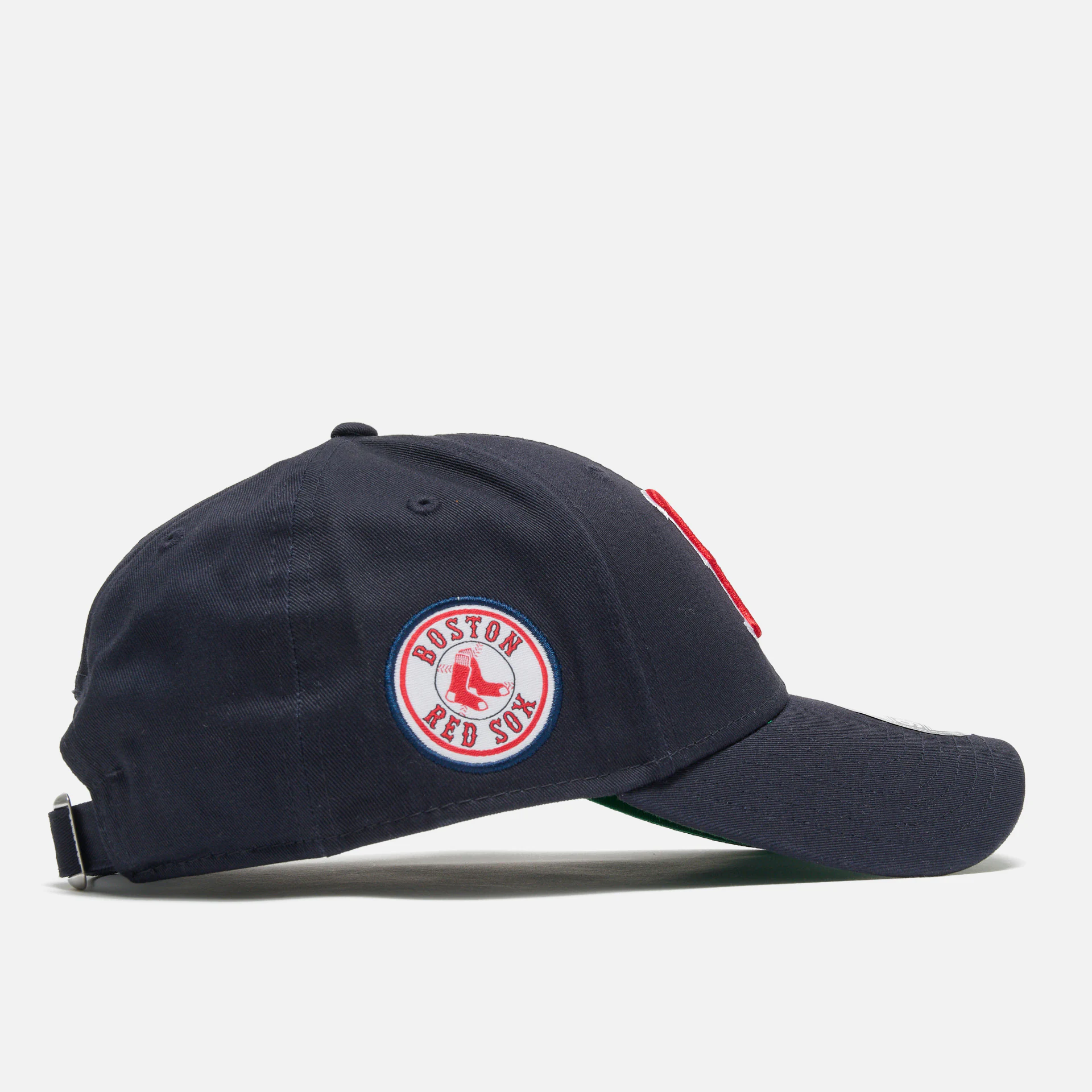 New Era MLB Boston Red Sox Team Side Patch 9Forty Strapback Cap Navy NVYSCA