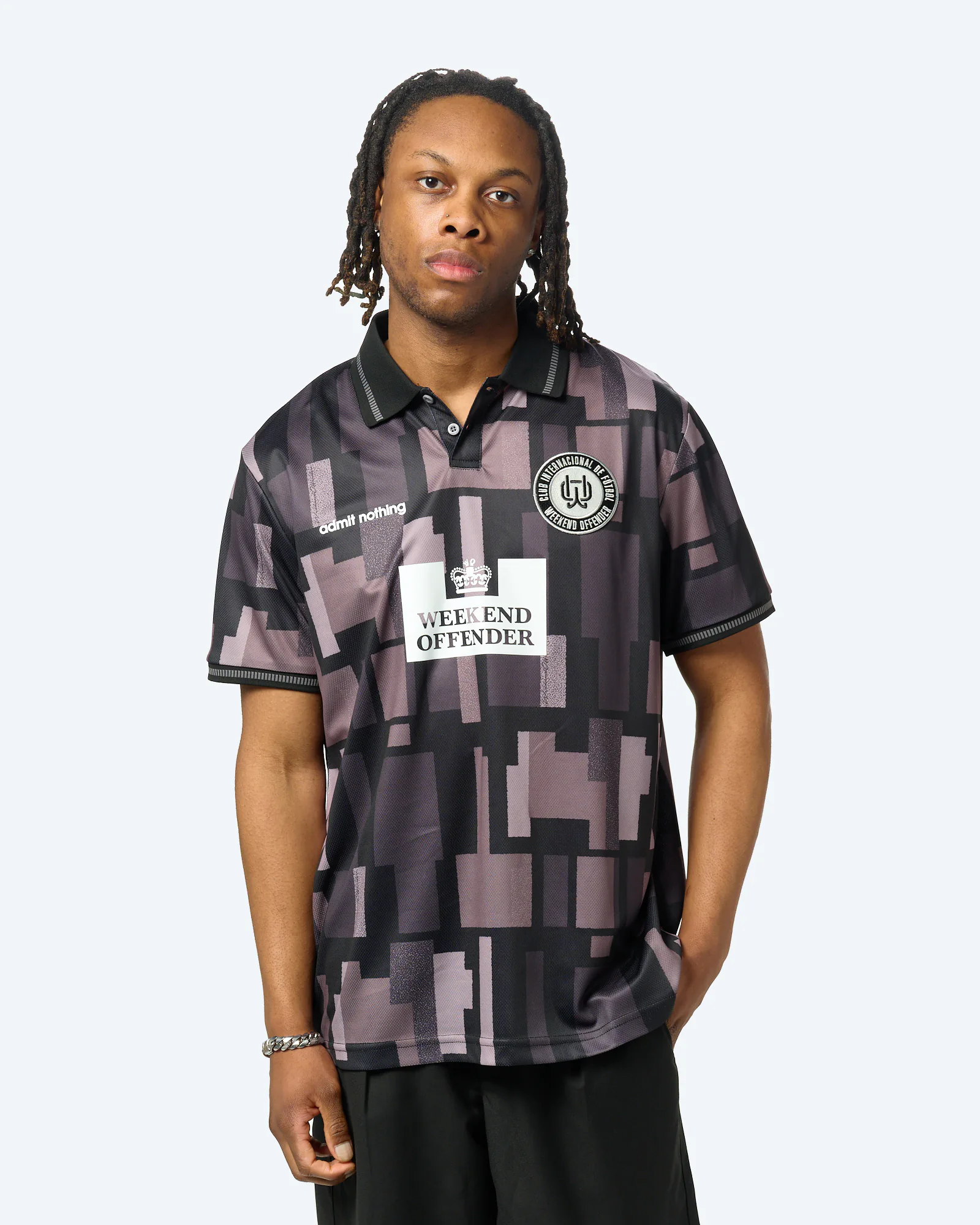 Weekend Offender Kiffan Football Shirt Black