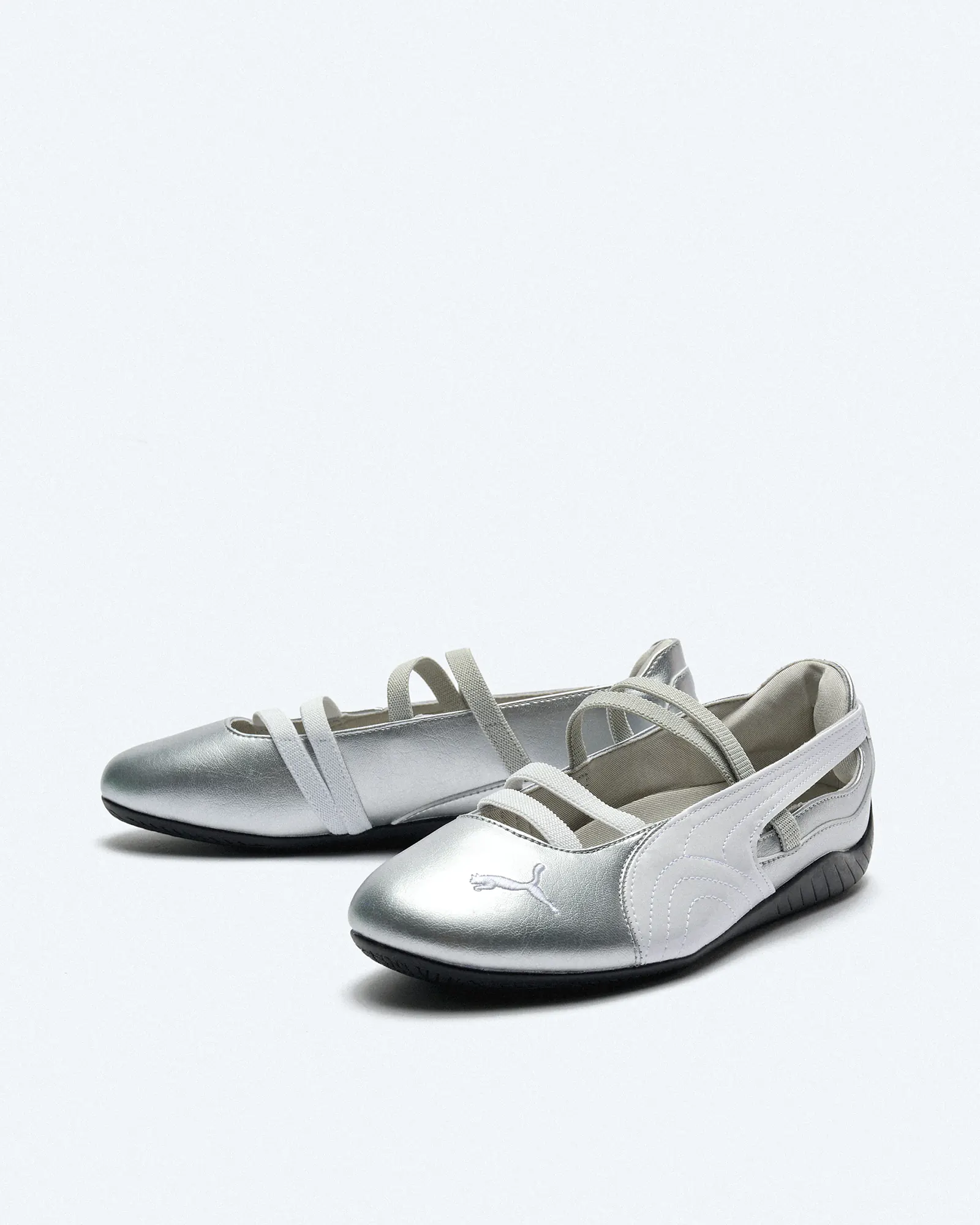 PUMA Speedcat Ballet Metallic Wns Sneakers Silver/White PUMA Speedcat Ballet Metallic Wns Sneakers Silver/White