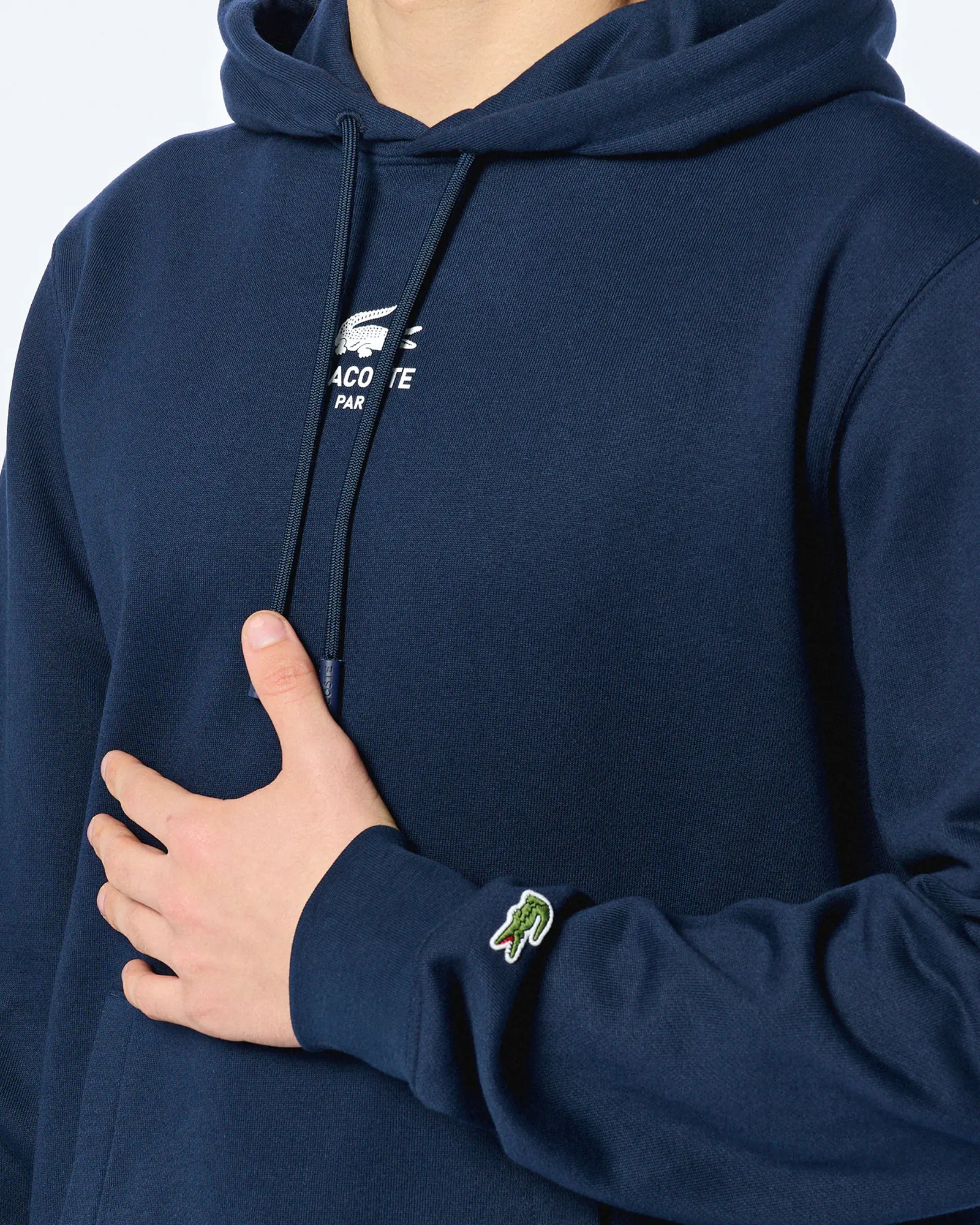 Lacoste Print Hoodie Navy Blue Lacoste Print Hoodie Navy Blue