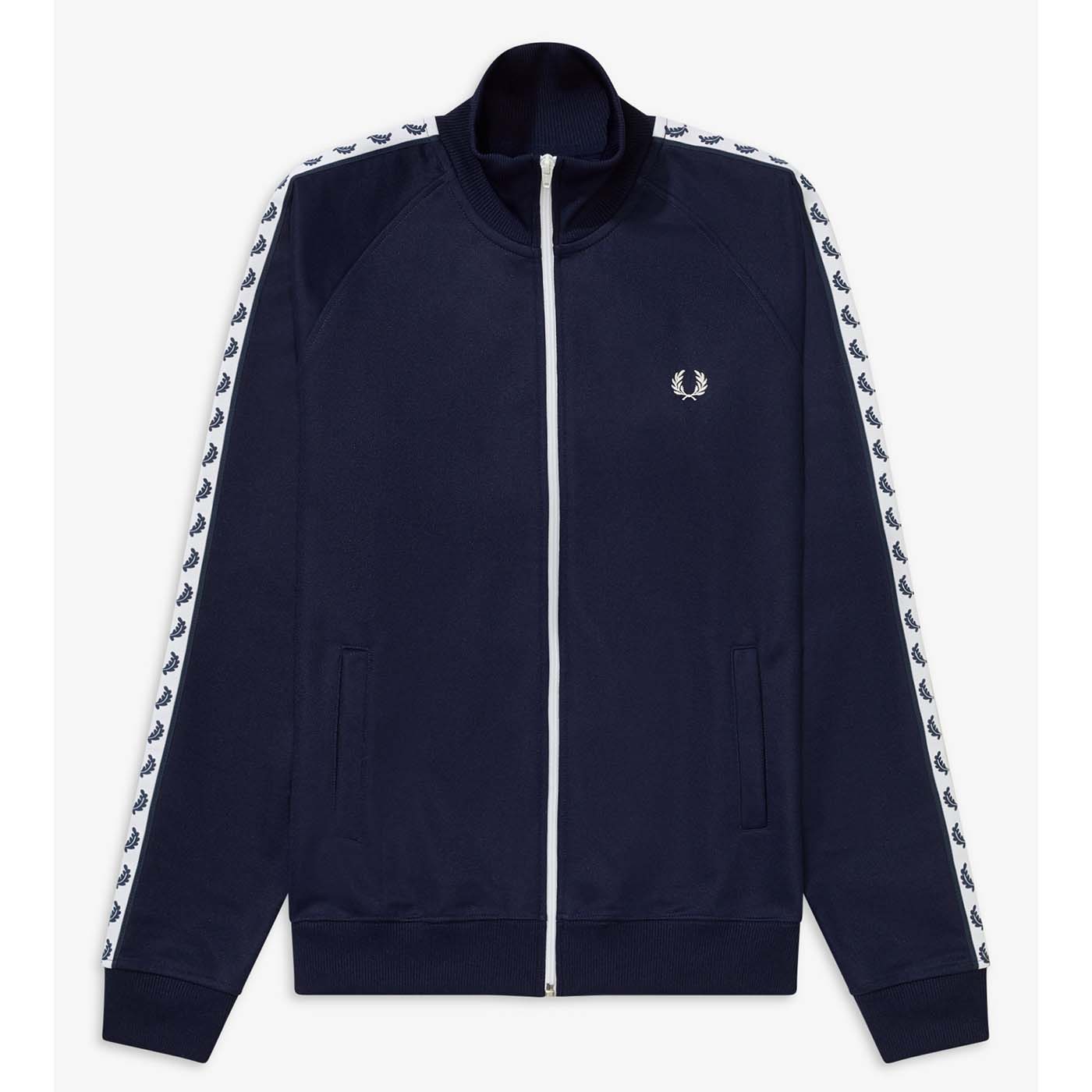 Fred Perry Trainingsjacke mit Sportstreifen  Carbon Blue