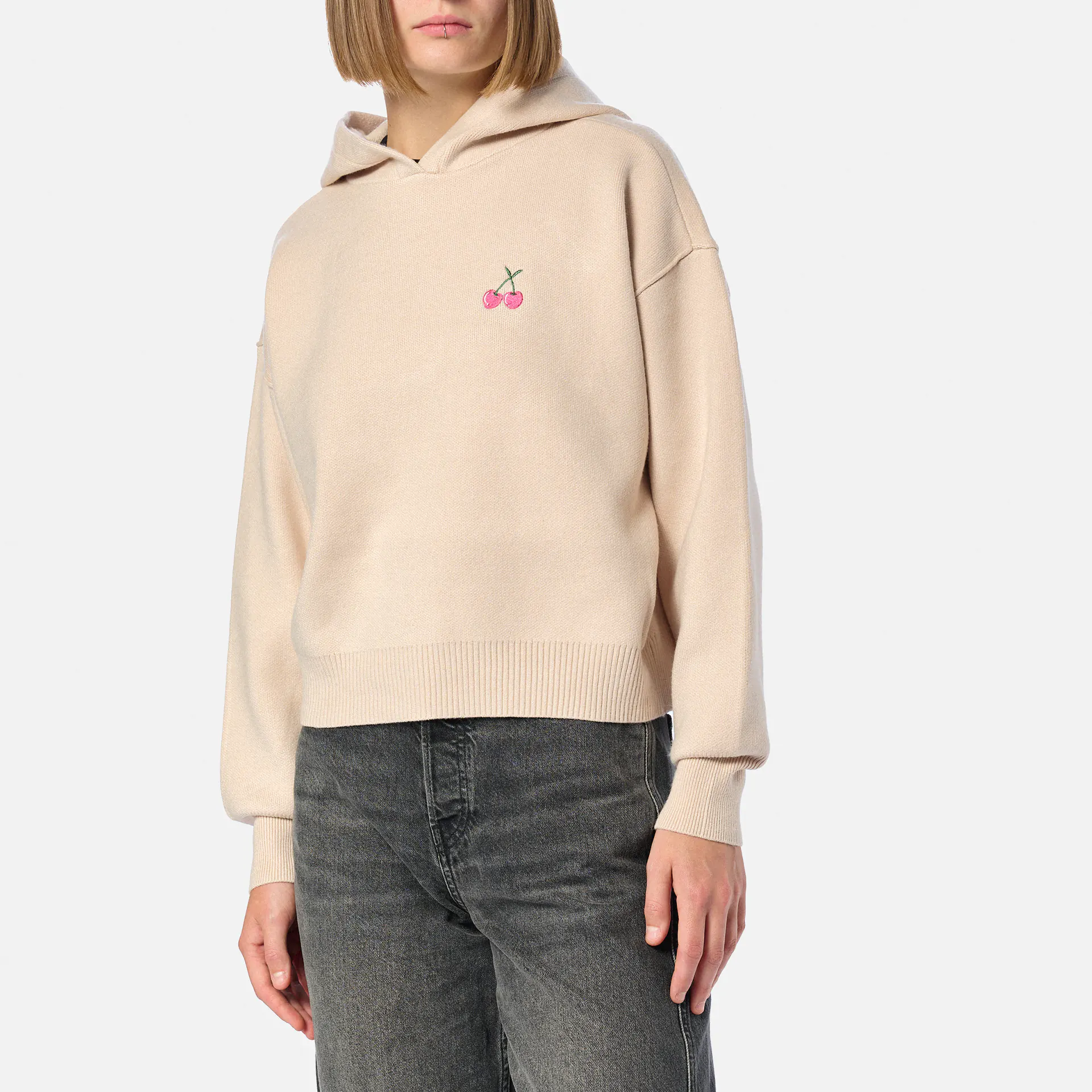 Kleinigkeit Scarknit Johannson Hoodie Beige