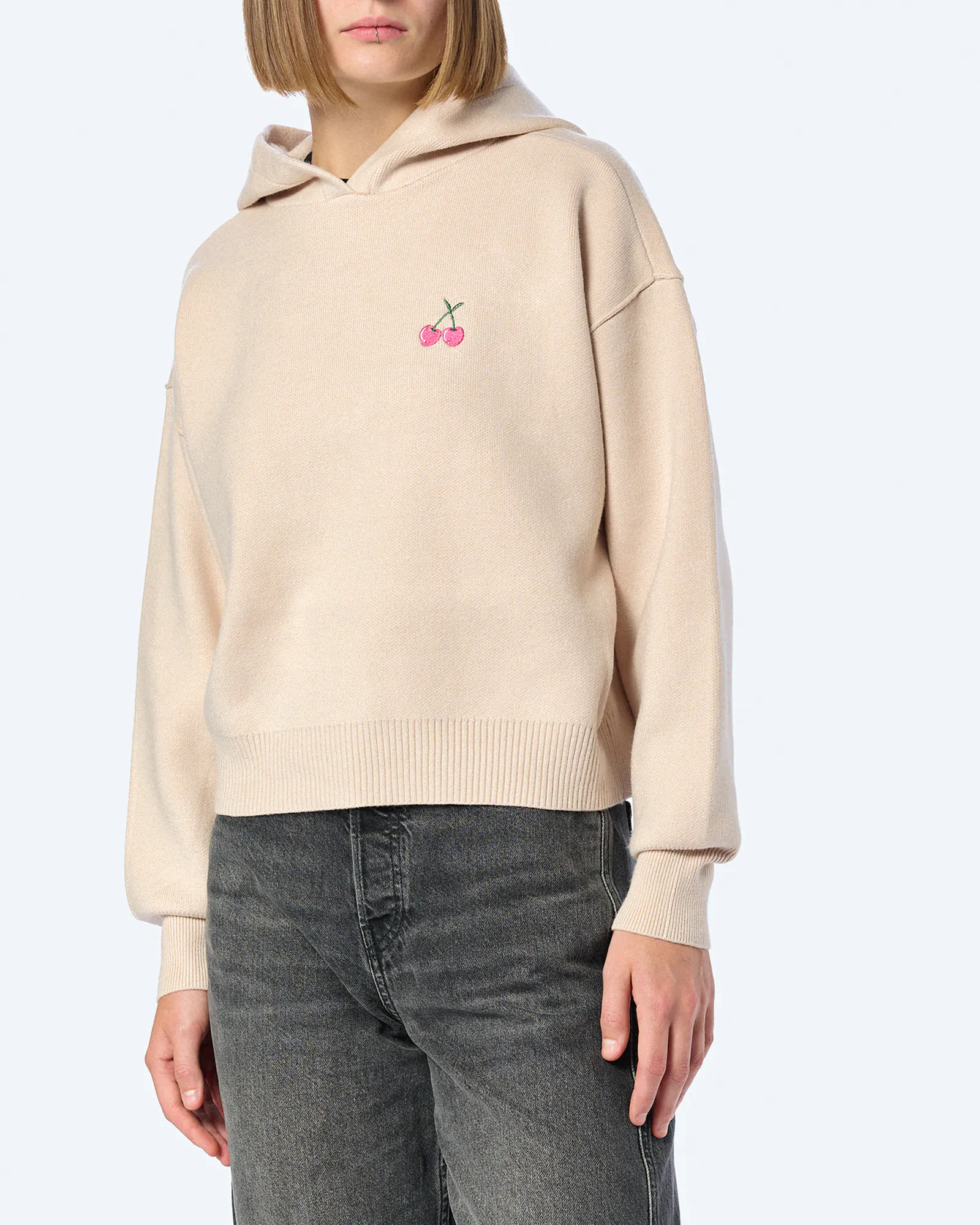 Kleinigkeit Scarknit Johannson Hoodie Beige Kleinigkeit Scarknit Johannson Hoodie Beige