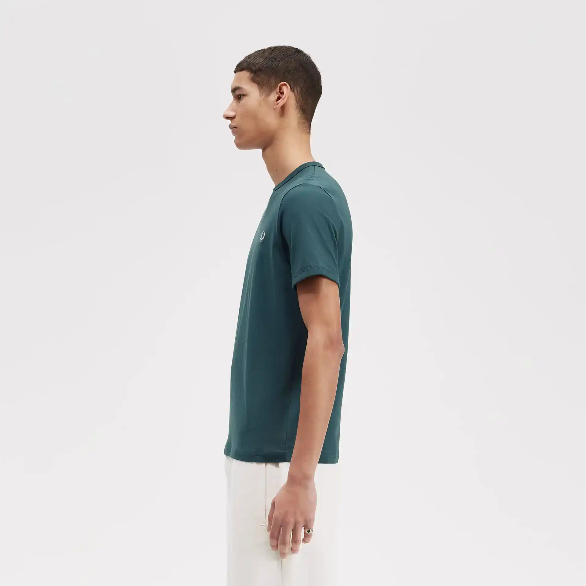 Fred Perry Ringer T-Shirt Petrol Blue