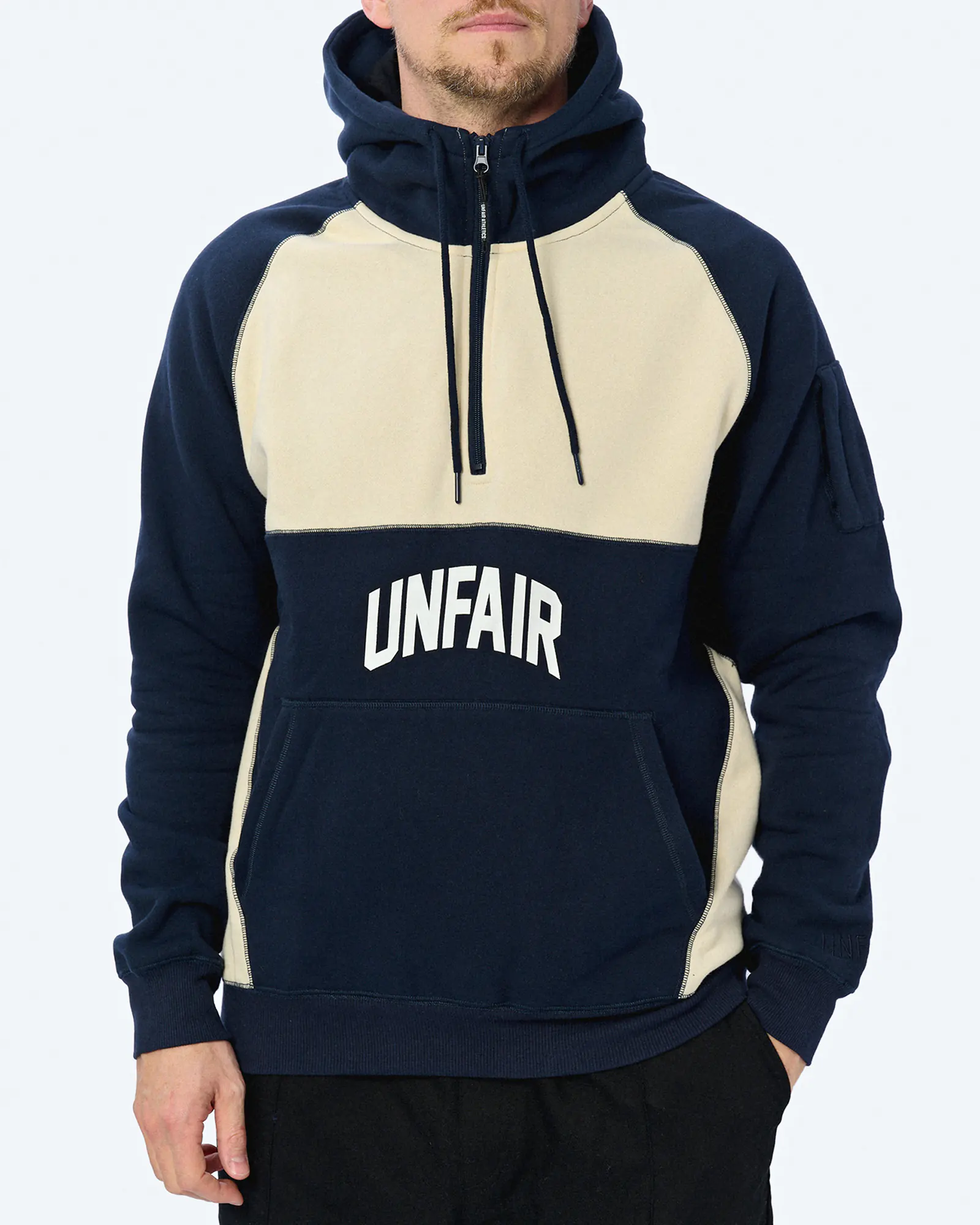 Unfair Athletics Unfair Ninja Zipper Navy/Cream Unfair Athletics Unfair Ninja Zipper Navy/Cream