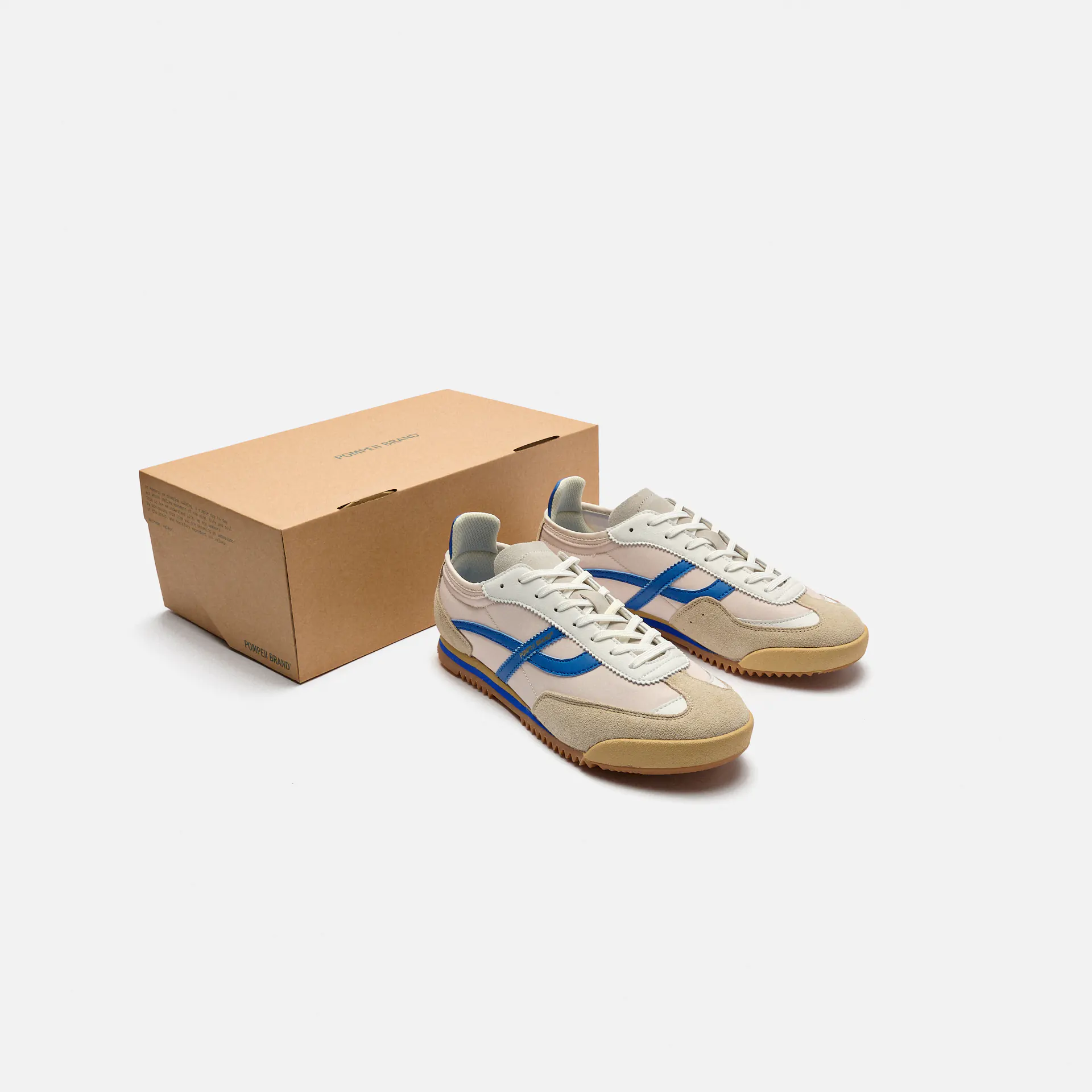 POMPEII Kite Nylon Sneaker Off White/Blue