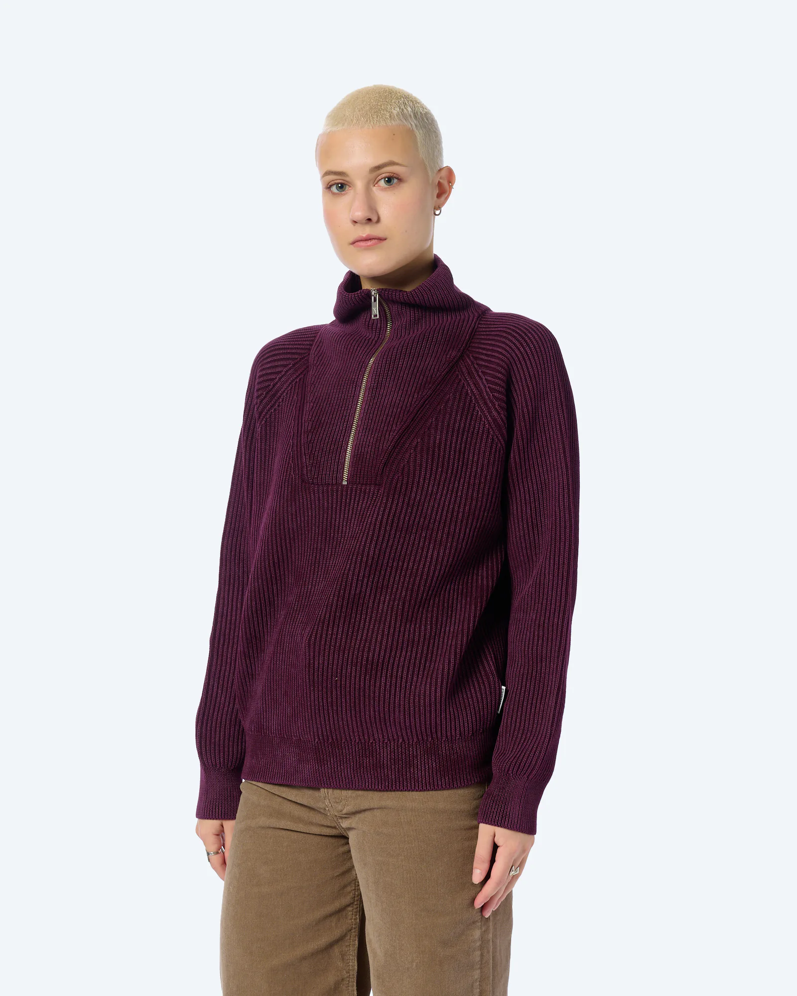 ARMEDANGELS RONYIAAS GMT DYE Pullover Dark Cranberry