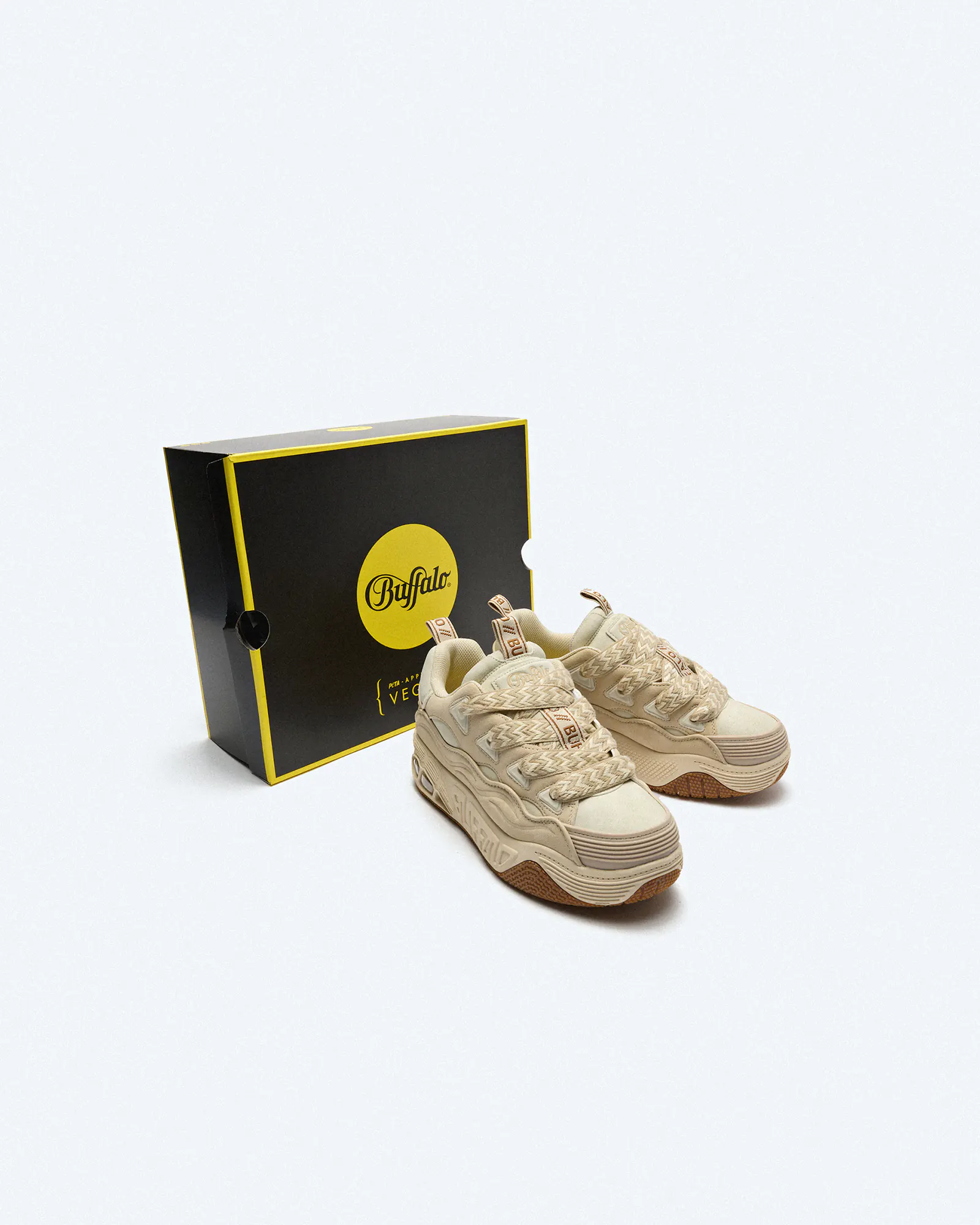 Buffalo Hero Skate Vegan Nubuck Sneaker Cream/Beige Buffalo Hero Skate Vegan Nubuck Sneaker Cream/Beige