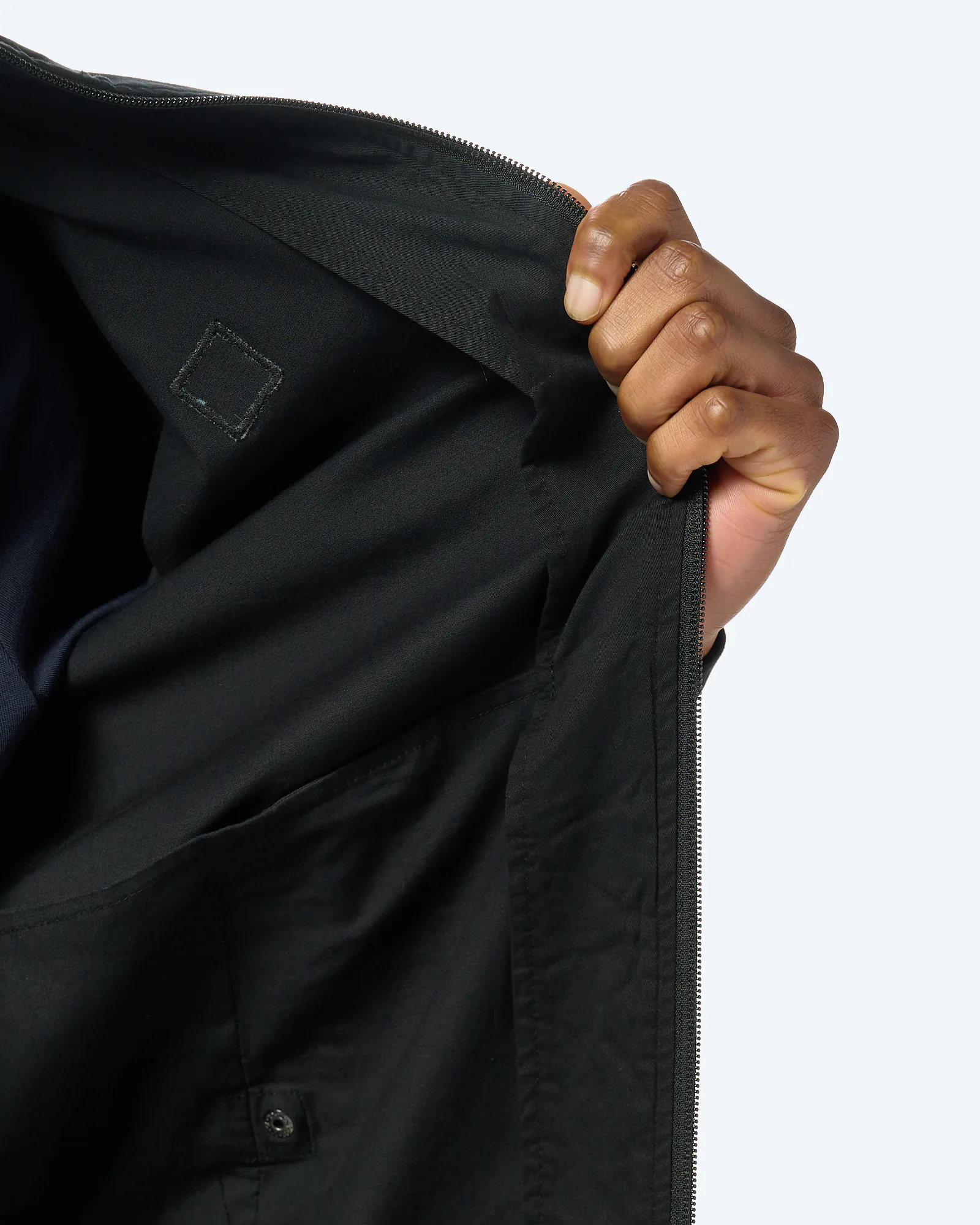 Weekend Offender Hemsley Track Top Cotton Black