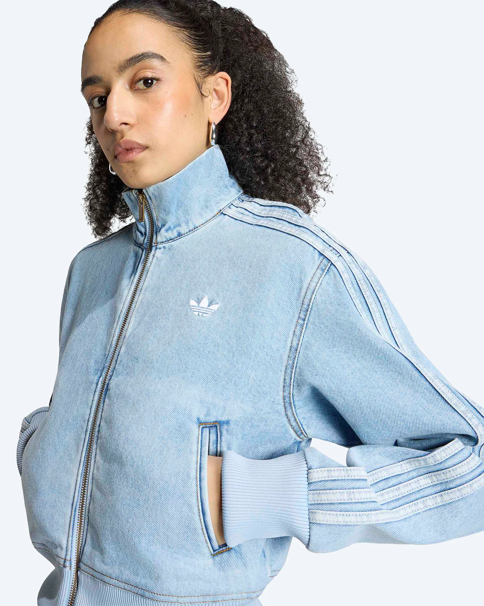 Firebird Denim Track Top Light Denim