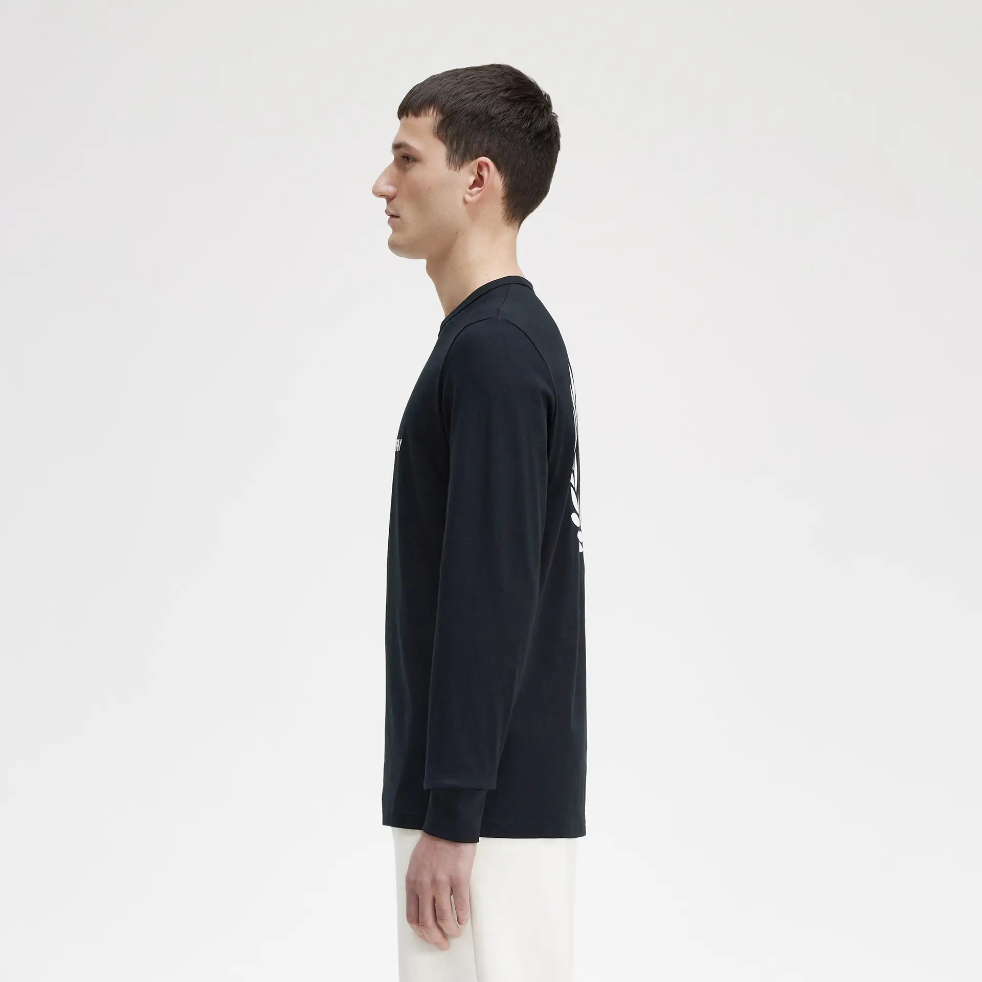 Fred Perry Graphic Branding Longsleeve Black