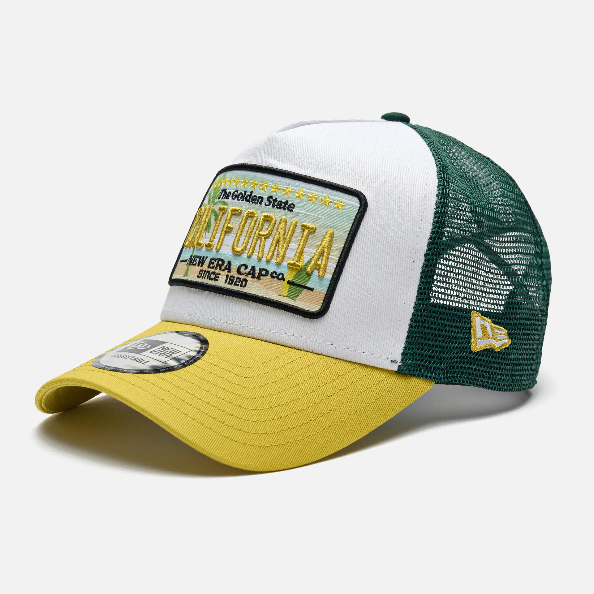 New Era Patch Trucker Cap White/Green