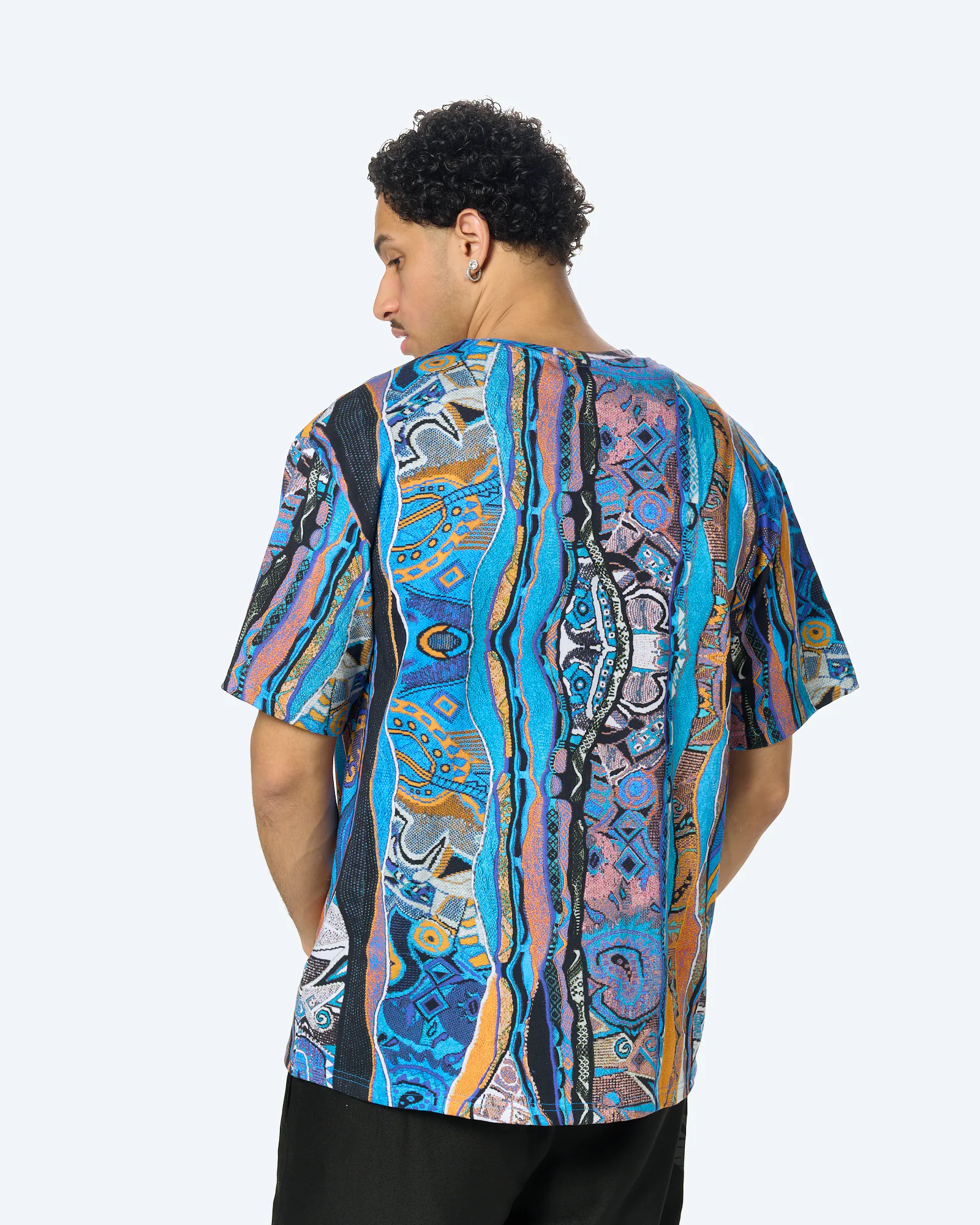 Colucci Layering T-Shirt Aop Blue/Orange White