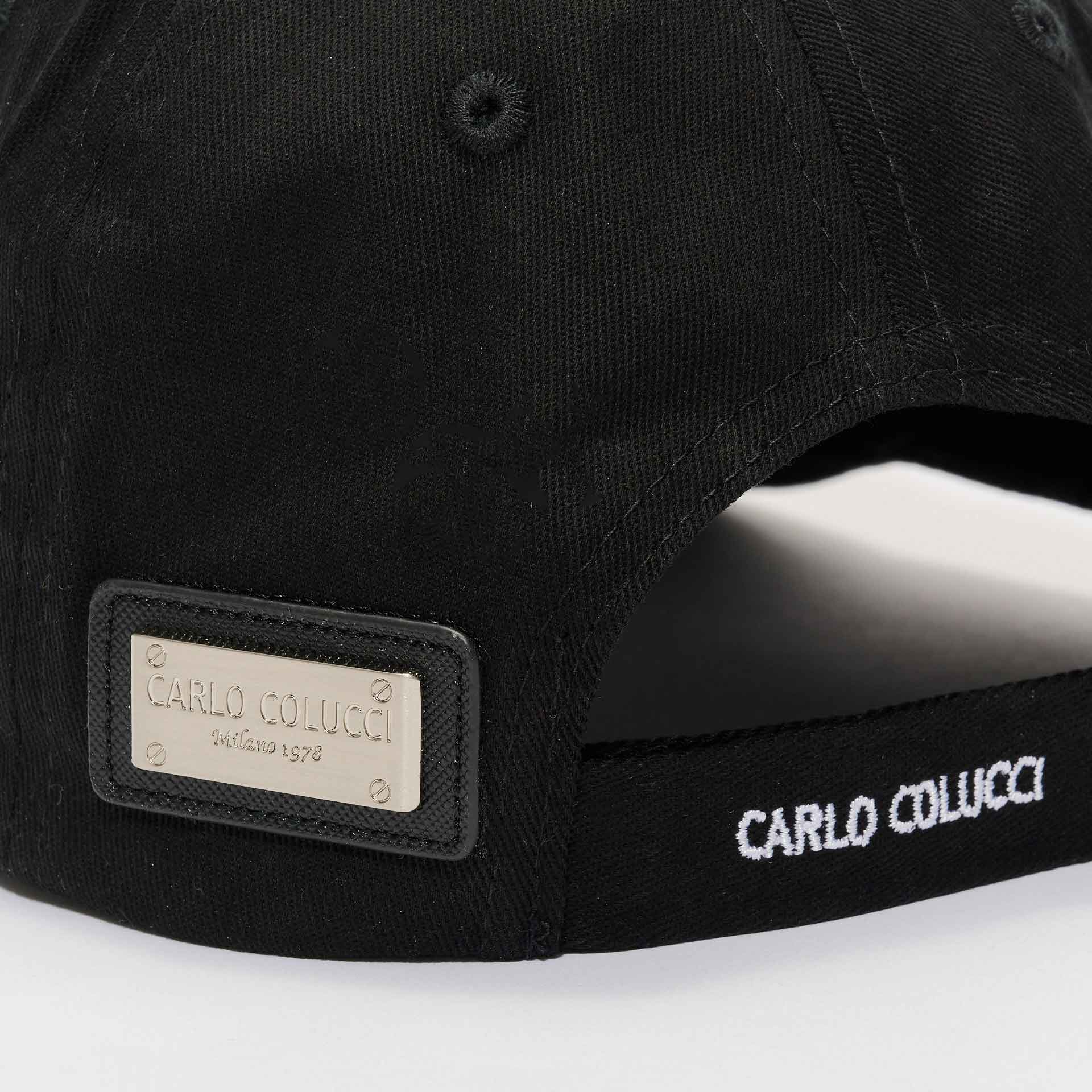 Carlo Colucci 3D Metal Ikarus Snapback Cap Black