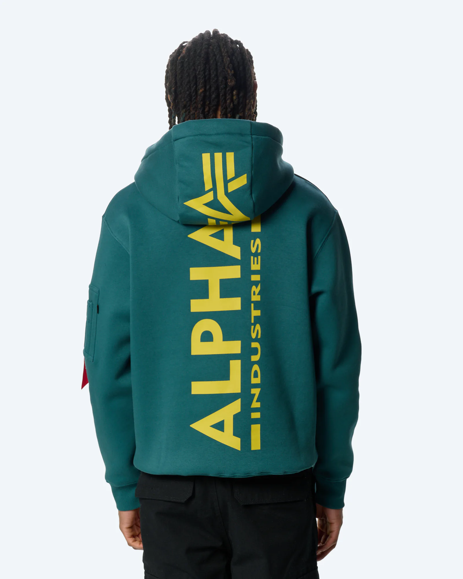 Alpha Industries Back Print Hoodie Deep Petrol