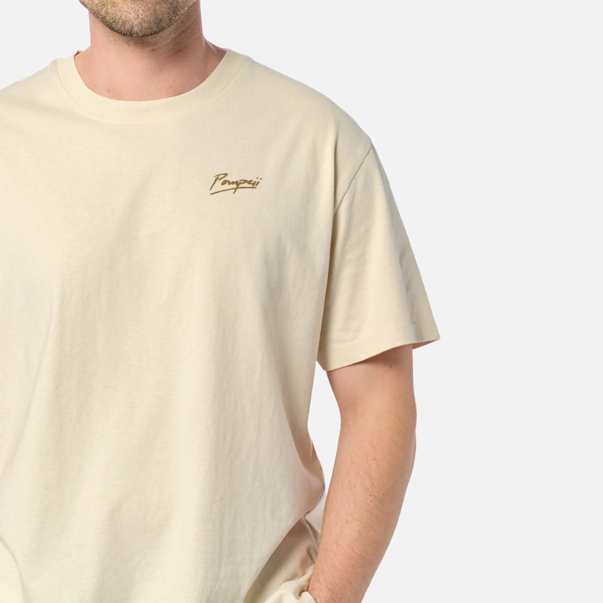 POMPEII Art Of Good Living Relaxed Fit T-Shirt Cream